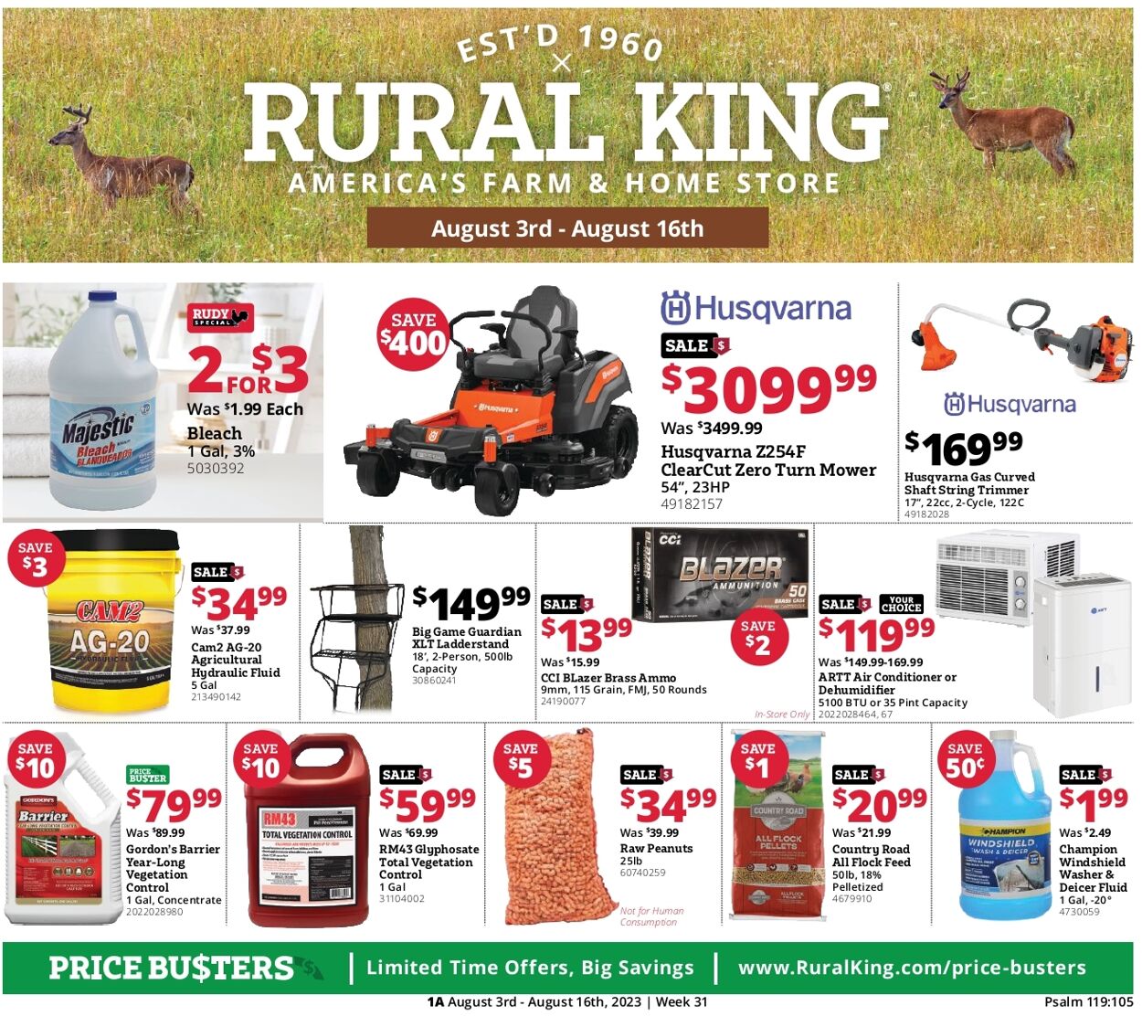 Rural King Weekly Ad Circular - valid 08/03-08/16/2023