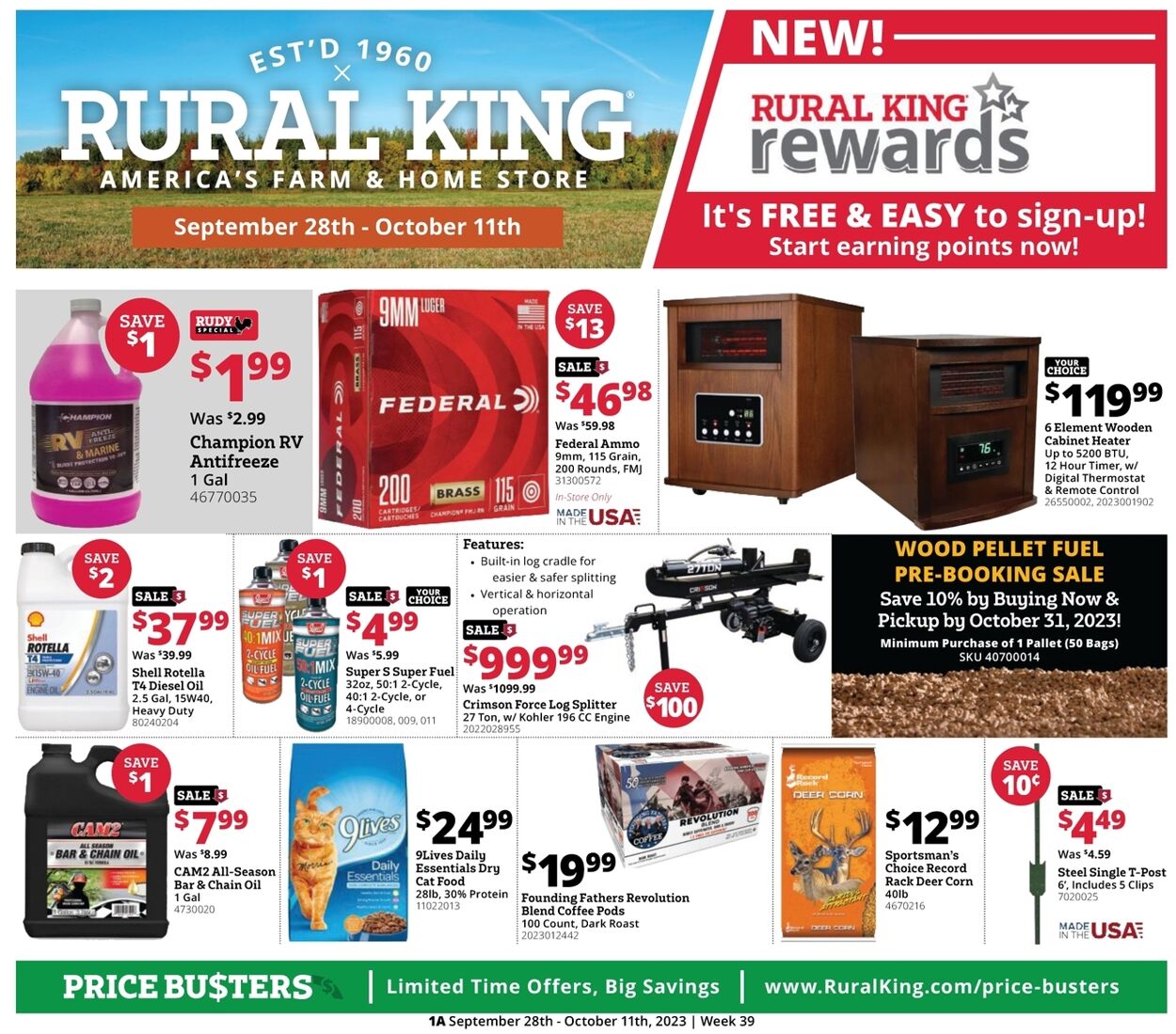 Rural King Weekly Ad Circular - valid 09/28-10/05/2023