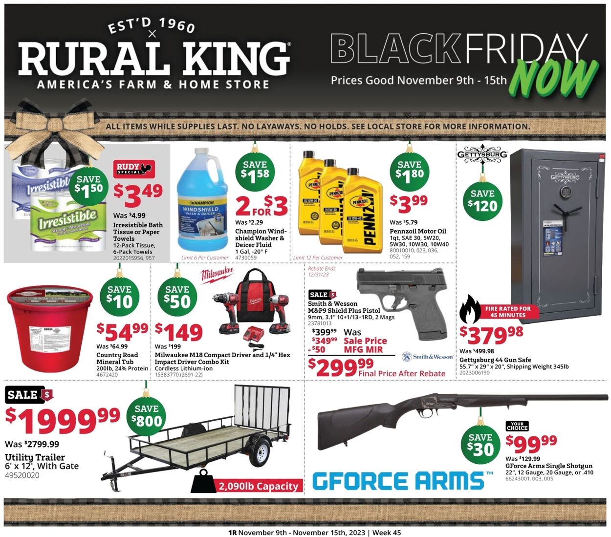 Rural King Weekly Ad Circular - valid 11/09-11/15/2023