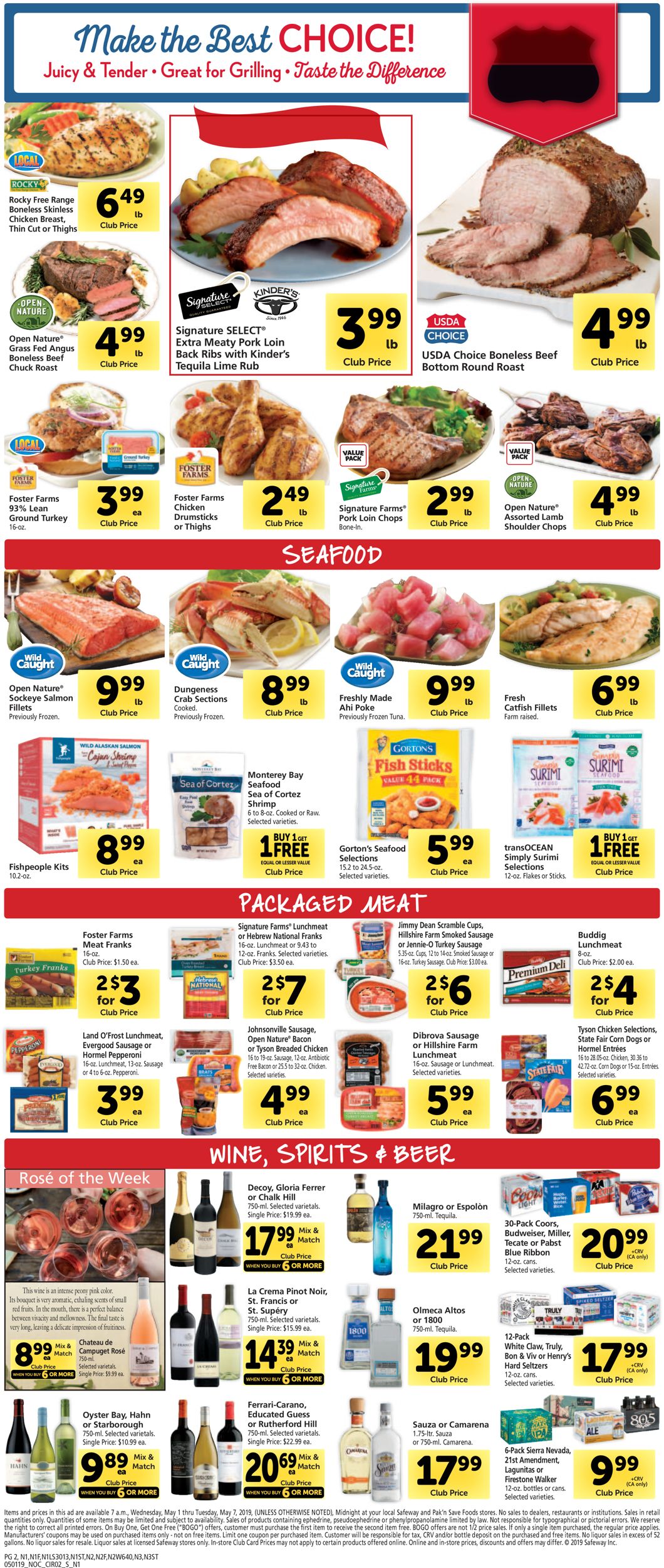 Safeway Weekly Ad Circular - valid 05/01-05/07/2019 (Page 2)