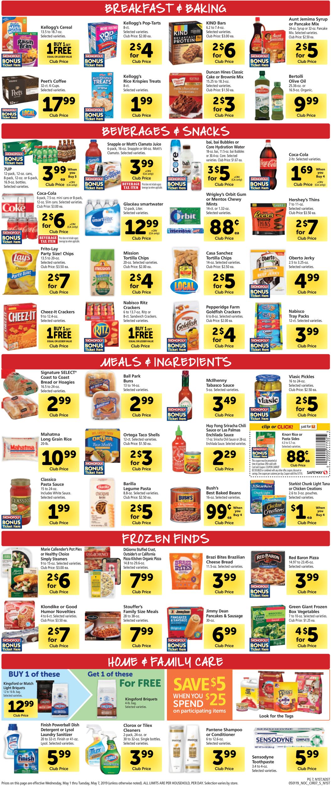 Safeway Weekly Ad Circular - valid 05/01-05/07/2019 (Page 7)
