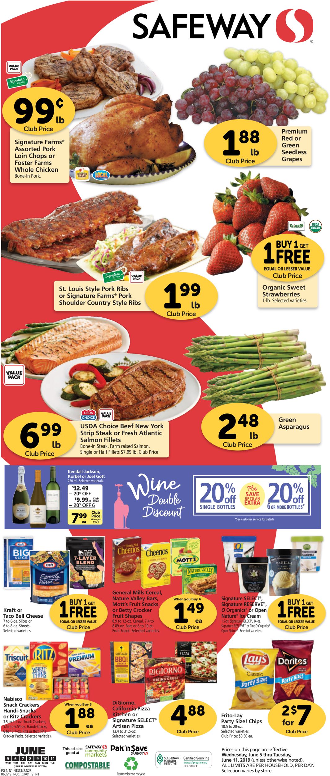 Safeway Weekly Ad Circular - valid 06/05-06/11/2019 (Page 3)