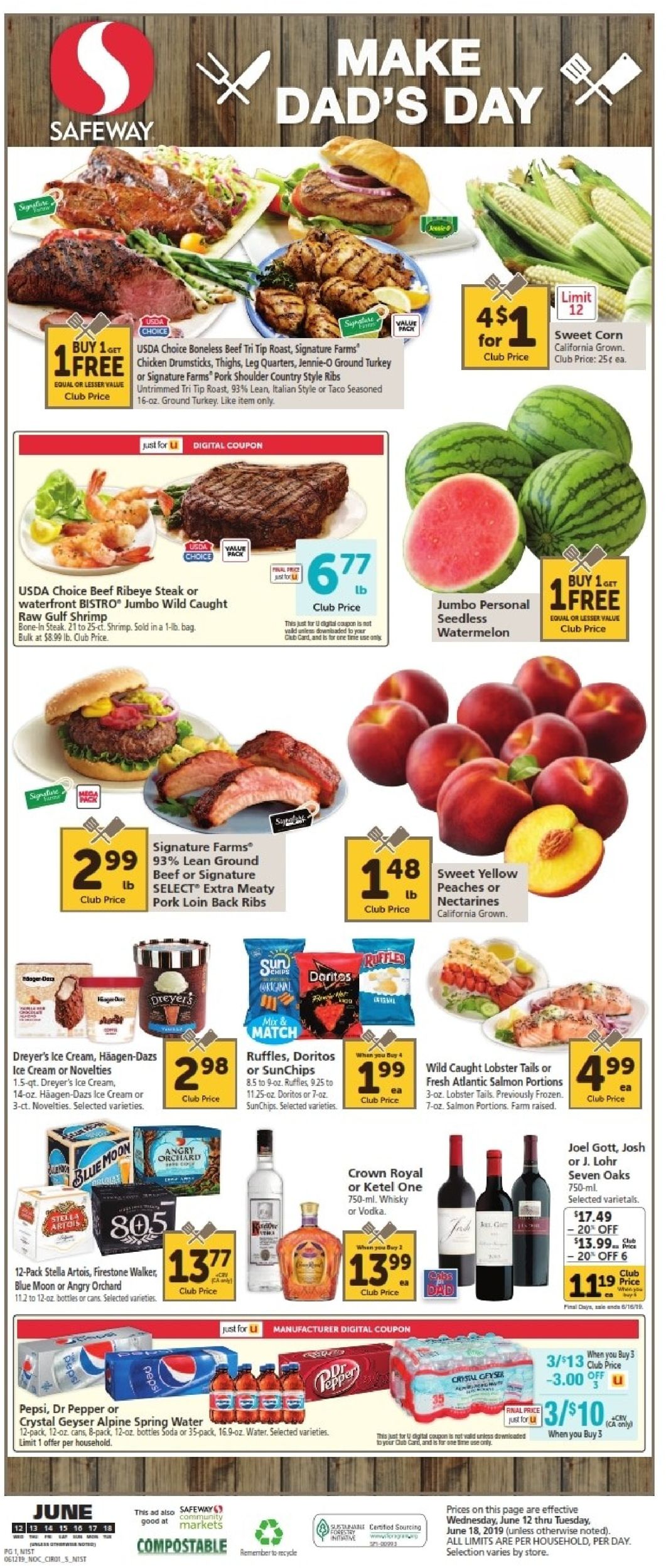 Safeway Weekly Ad Circular - valid 06/12-06/18/2019 (Page 3)