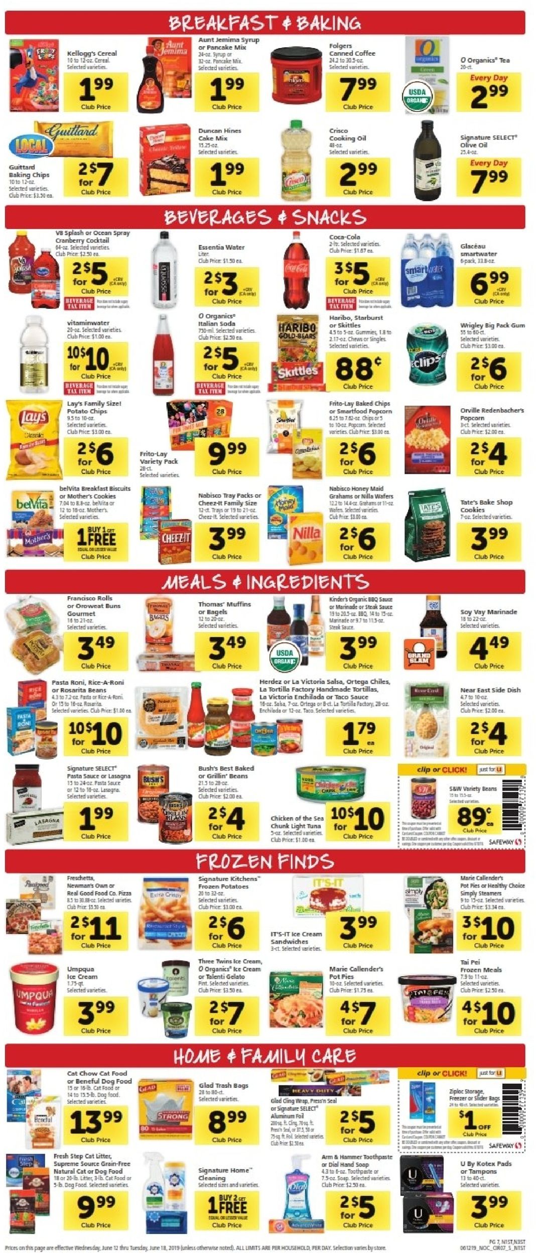 Safeway Weekly Ad Circular - valid 06/12-06/18/2019 (Page 9)