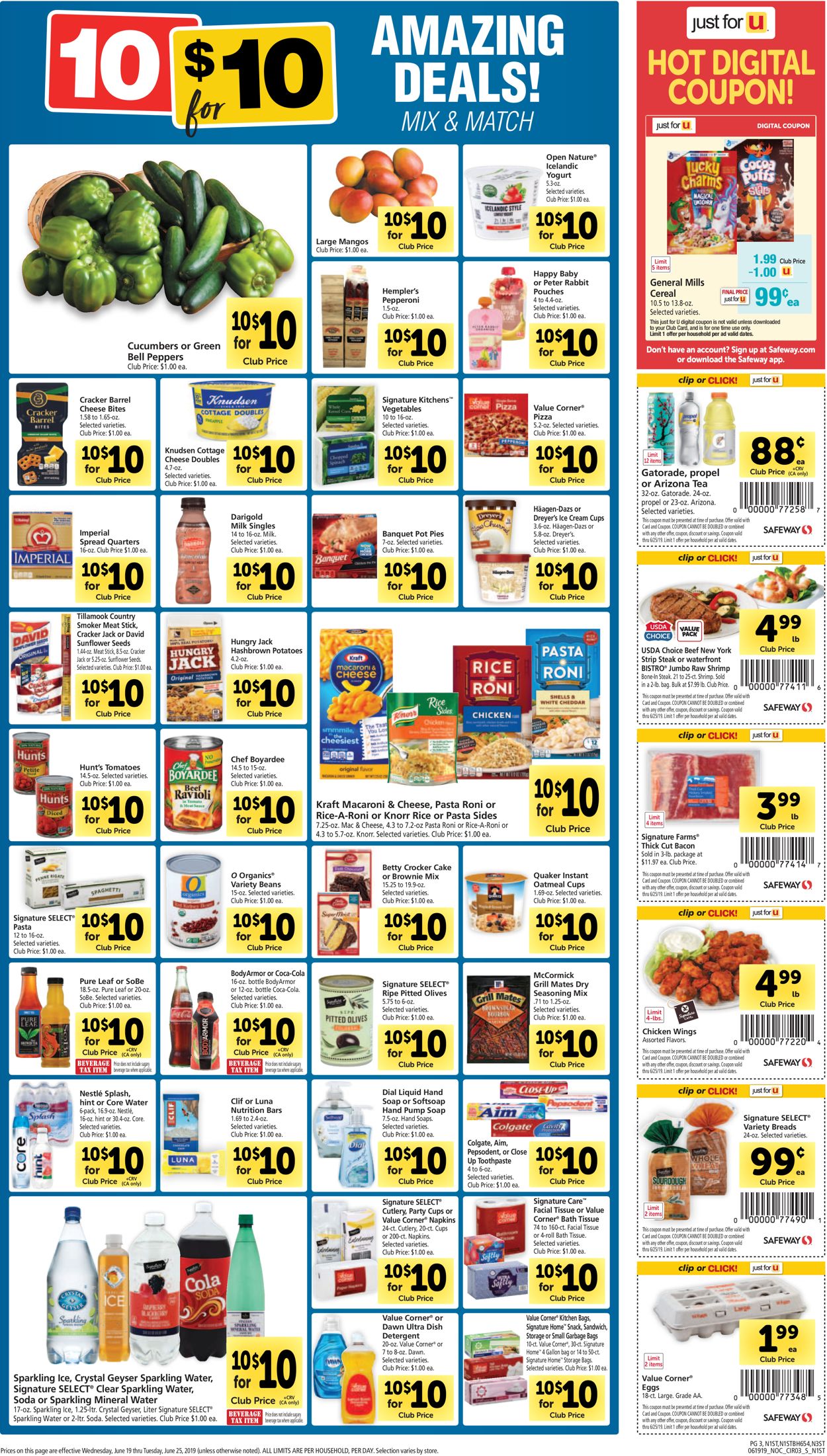 Safeway Weekly Ad Circular - valid 06/19-06/25/2019 (Page 3)