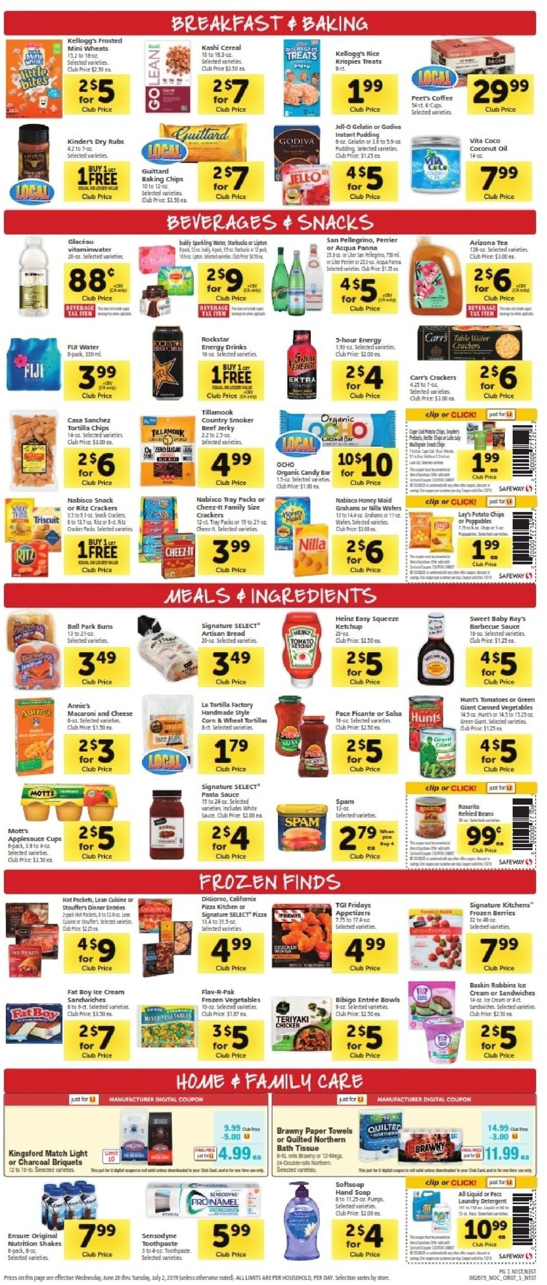 Safeway Weekly Ad Circular - valid 06/26-07/02/2019 (Page 6)