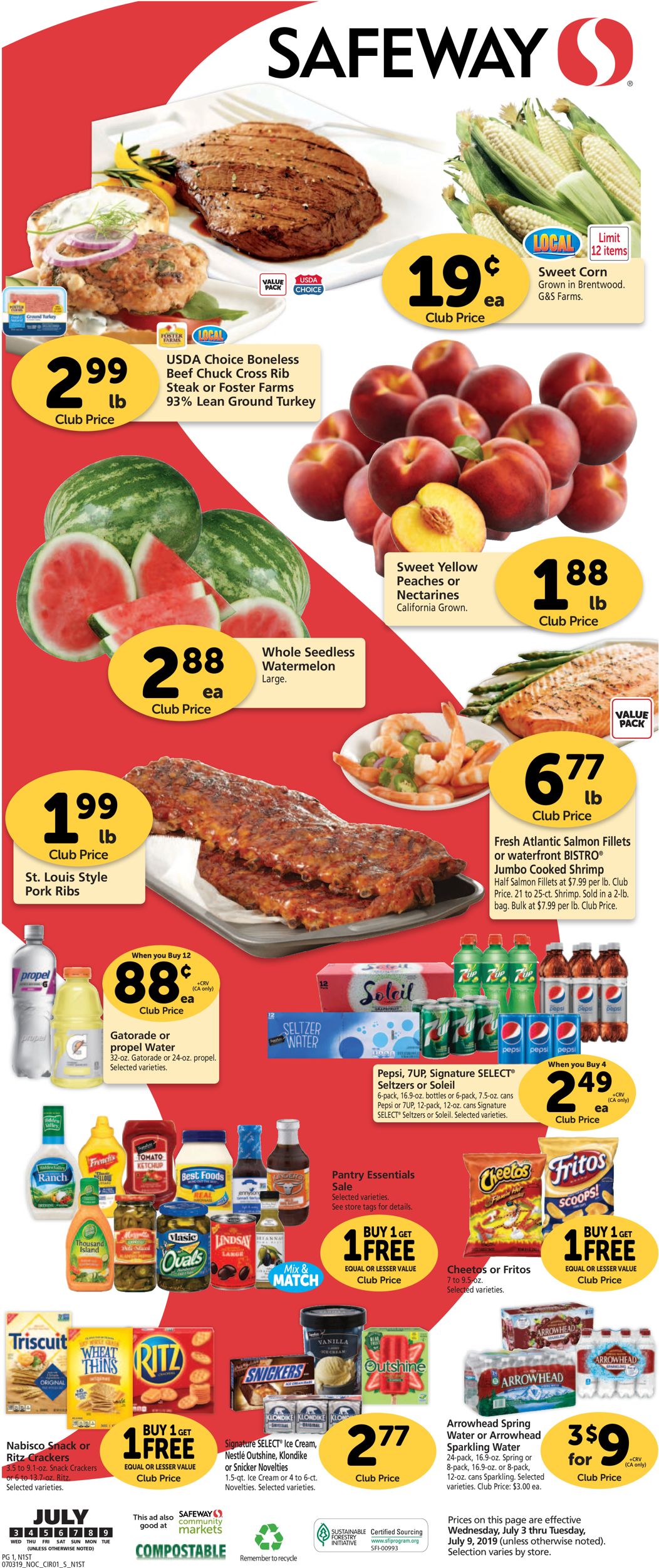 Safeway Weekly Ad Circular - valid 07/03-07/09/2019 (Page 3)