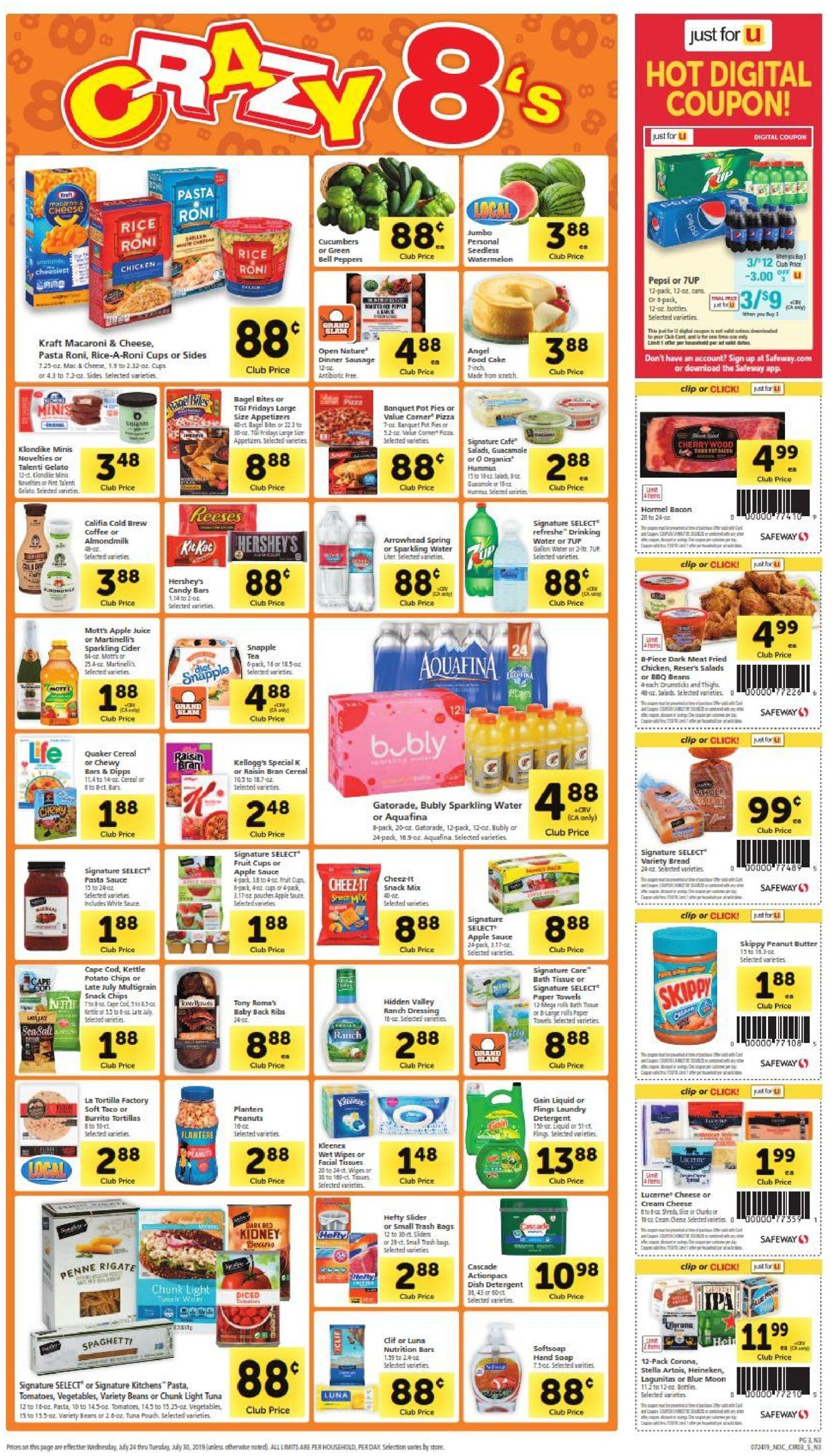 Safeway Weekly Ad Circular - valid 07/24-07/30/2019 (Page 3)