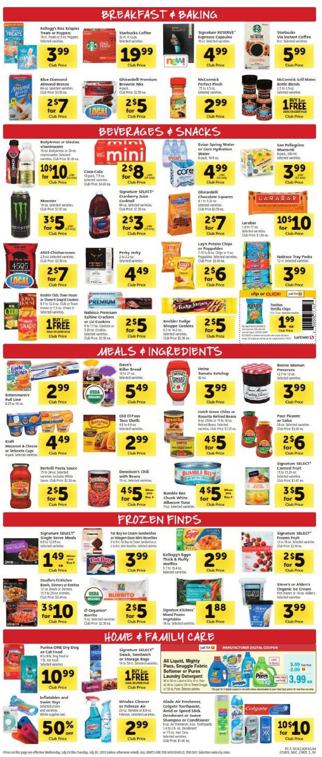 Safeway Weekly Ad Circular - valid 07/24-07/30/2019 (Page 5)