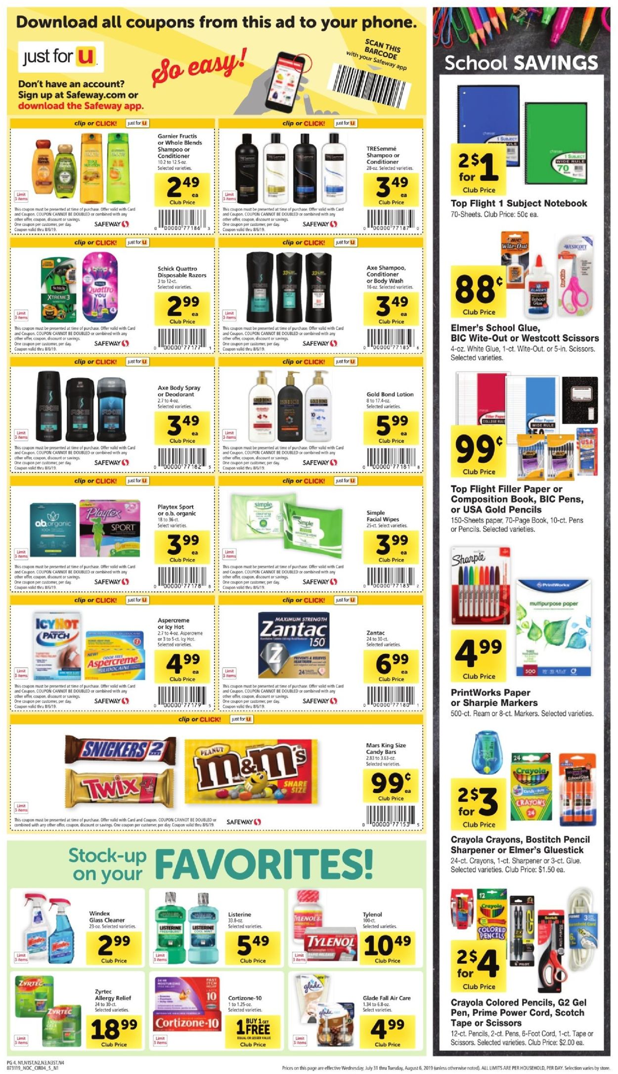 Safeway Weekly Ad Circular - valid 07/31-08/06/2019 (Page 4)