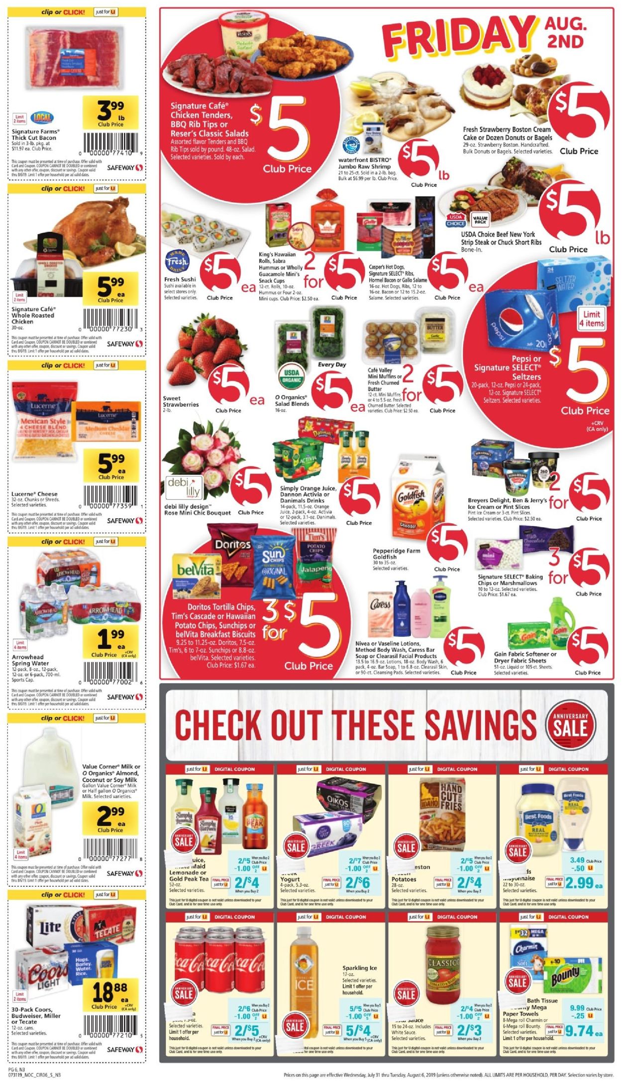 Safeway Weekly Ad Circular - valid 07/31-08/06/2019 (Page 6)