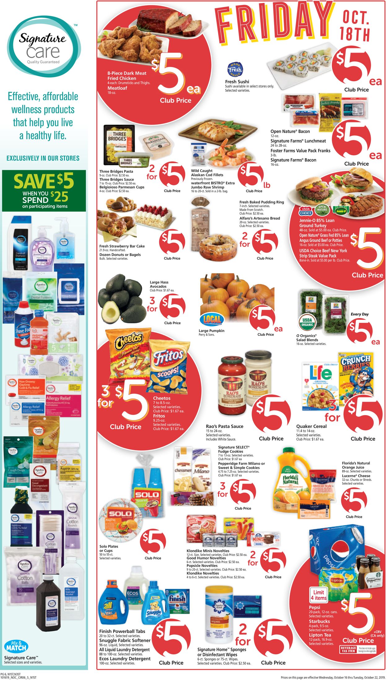Safeway Weekly Ad Circular - valid 10/16-10/22/2019 (Page 6)