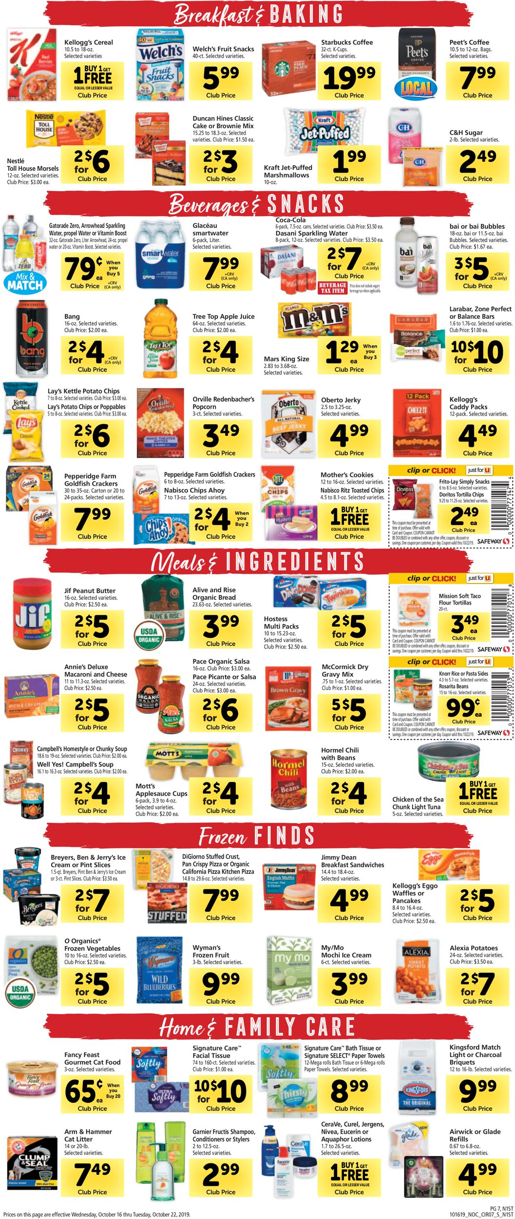 Safeway Weekly Ad Circular - valid 10/16-10/22/2019 (Page 7)
