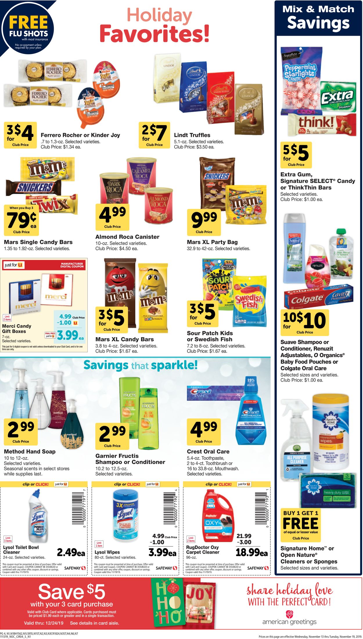 Safeway Weekly Ad Circular - valid 11/13-11/19/2019 (Page 4)