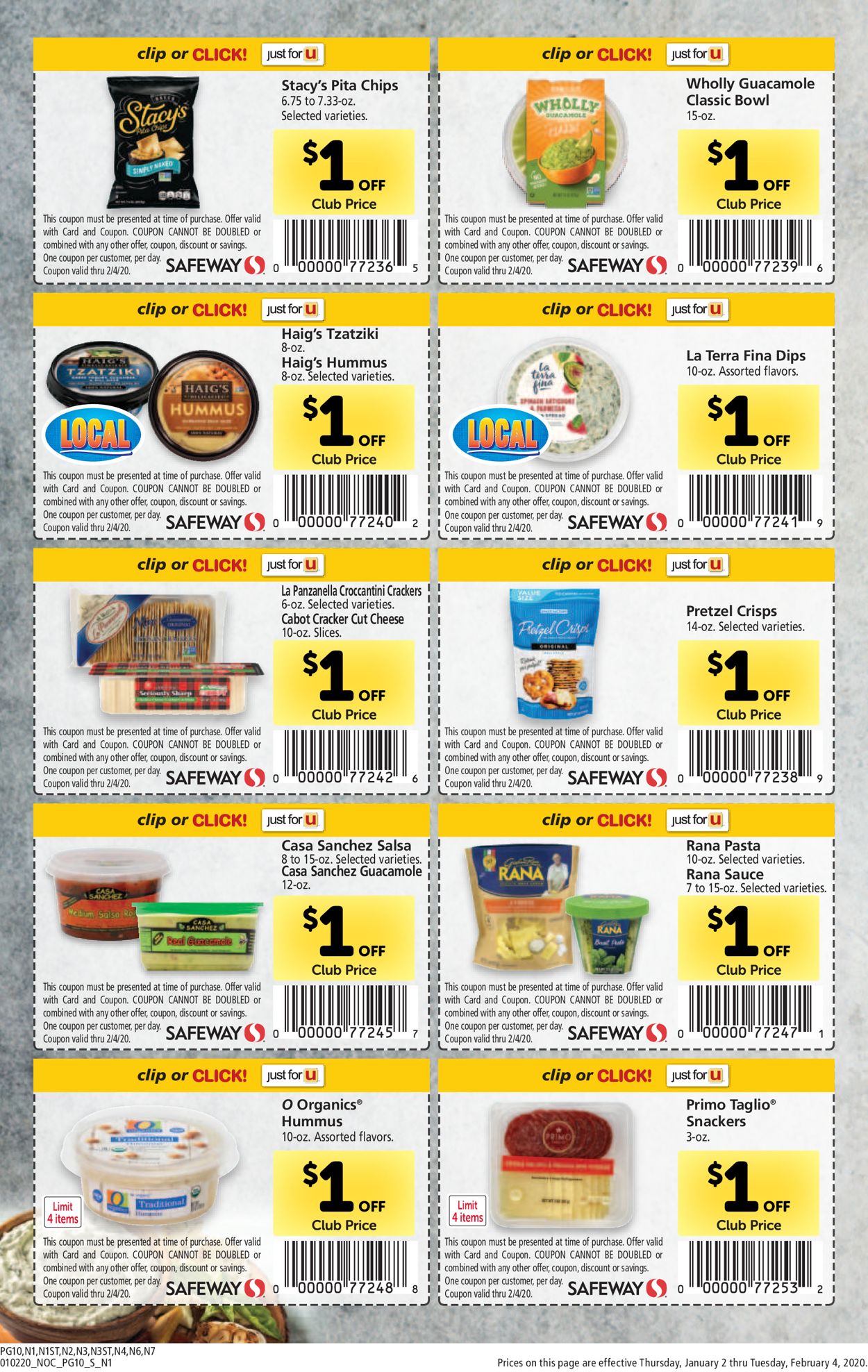 Safeway Weekly Ad Circular - valid 01/02-02/04/2020 (Page 10)