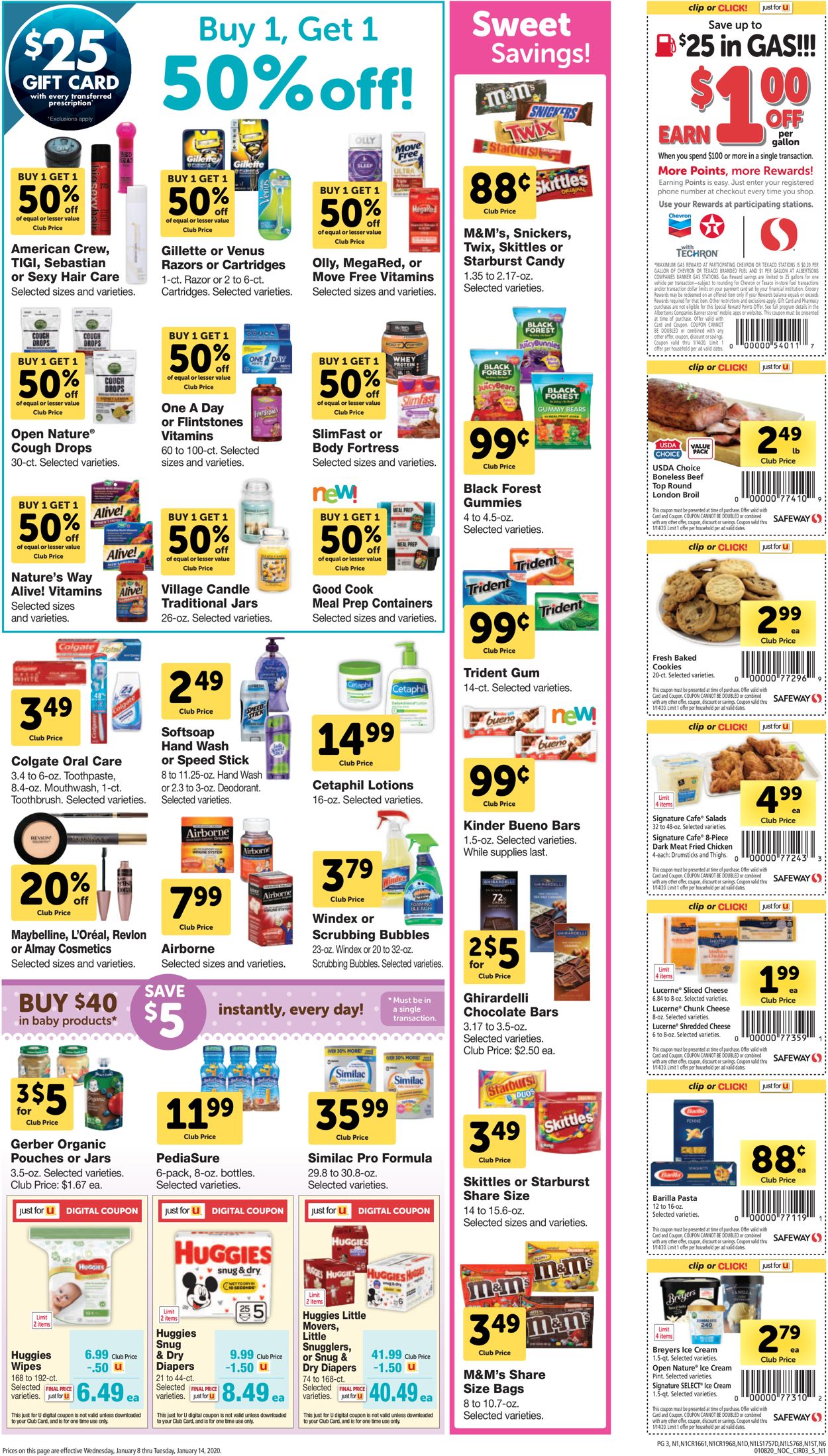 Safeway Weekly Ad Circular - valid 01/08-01/14/2020 (Page 3)