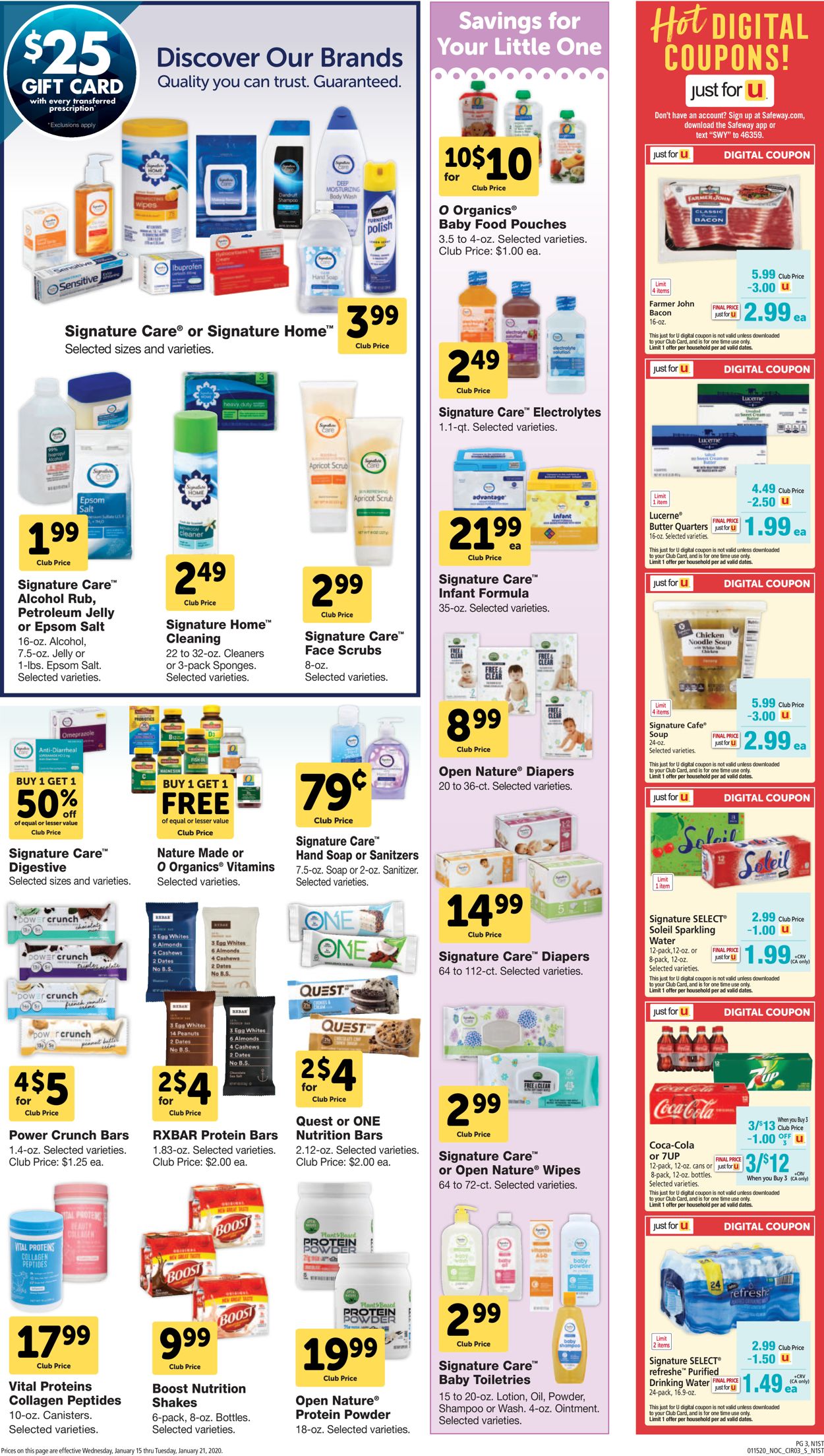 Safeway Weekly Ad Circular - valid 01/15-01/21/2020 (Page 3)