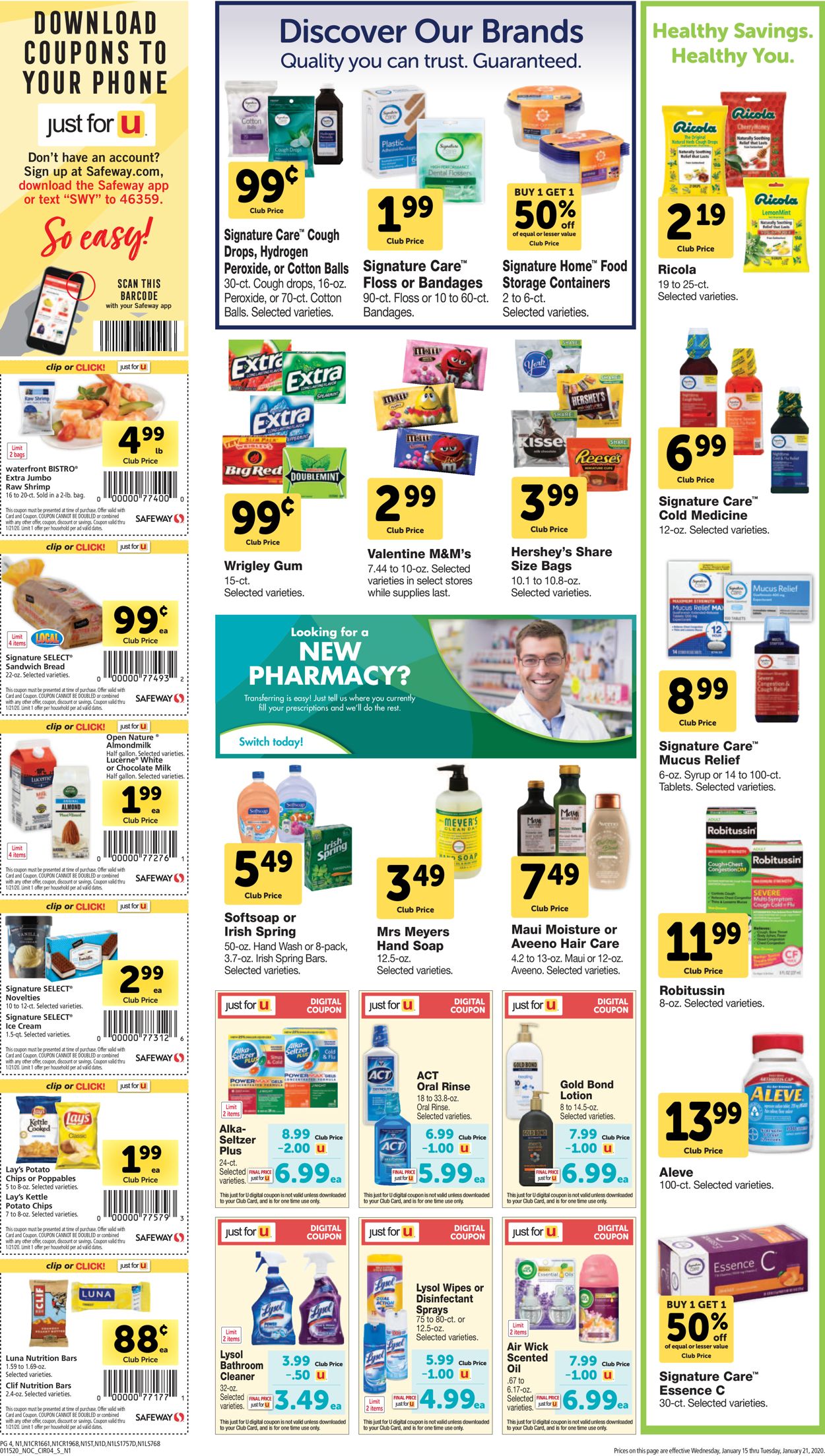 Safeway Weekly Ad Circular - valid 01/15-01/21/2020 (Page 4)