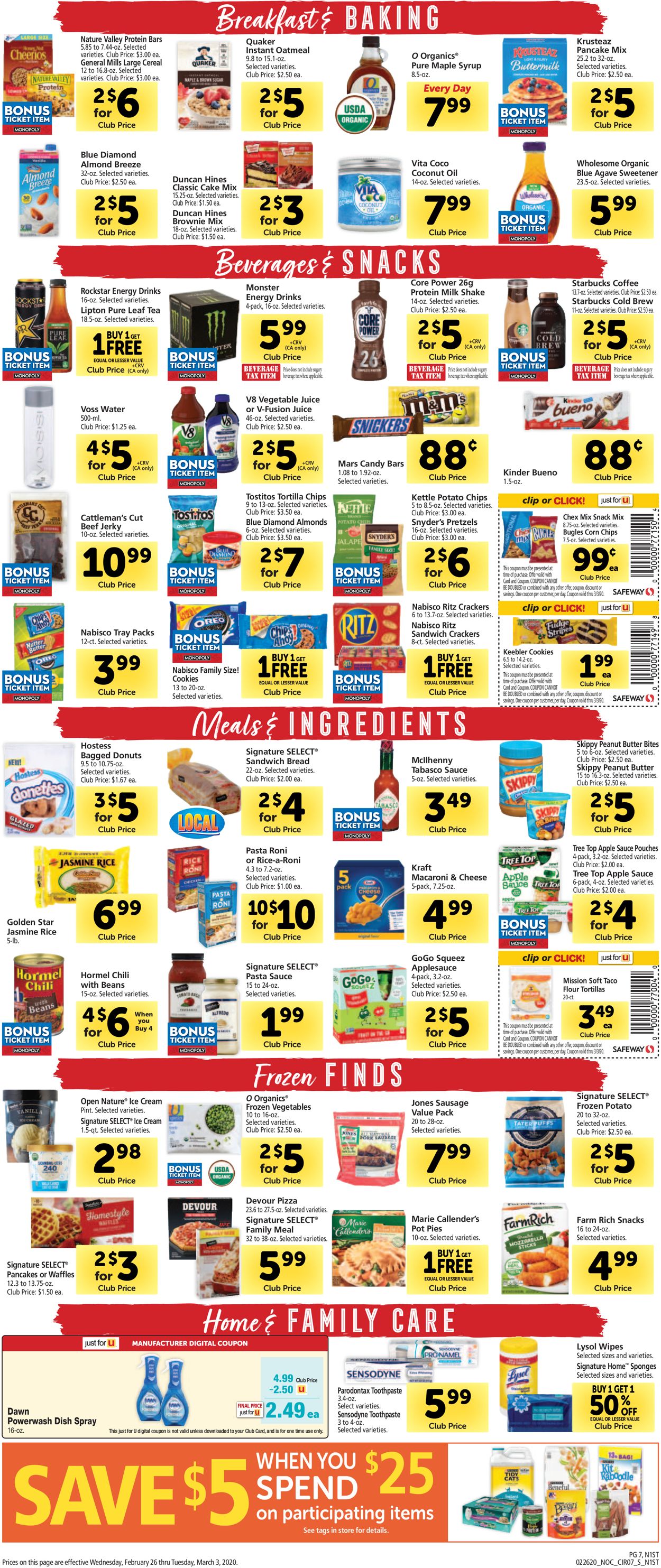 Safeway Weekly Ad Circular - valid 02/26-03/03/2020 (Page 7)