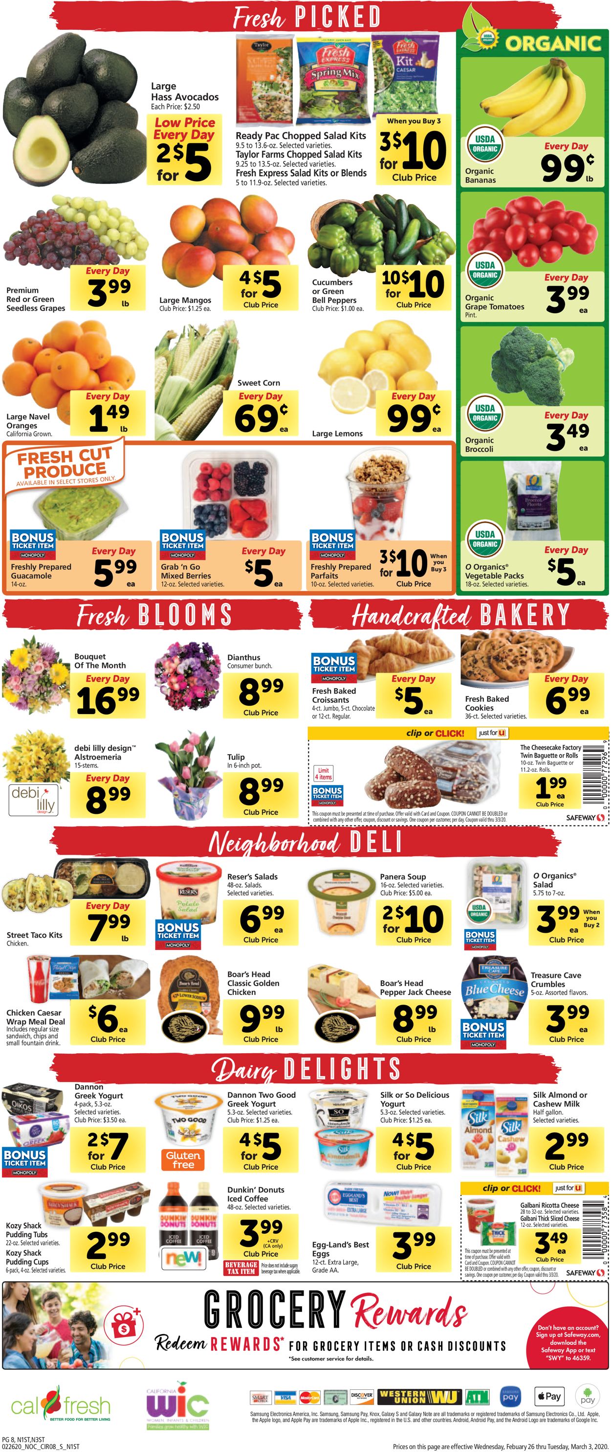 Safeway Weekly Ad Circular - valid 02/26-03/03/2020 (Page 8)