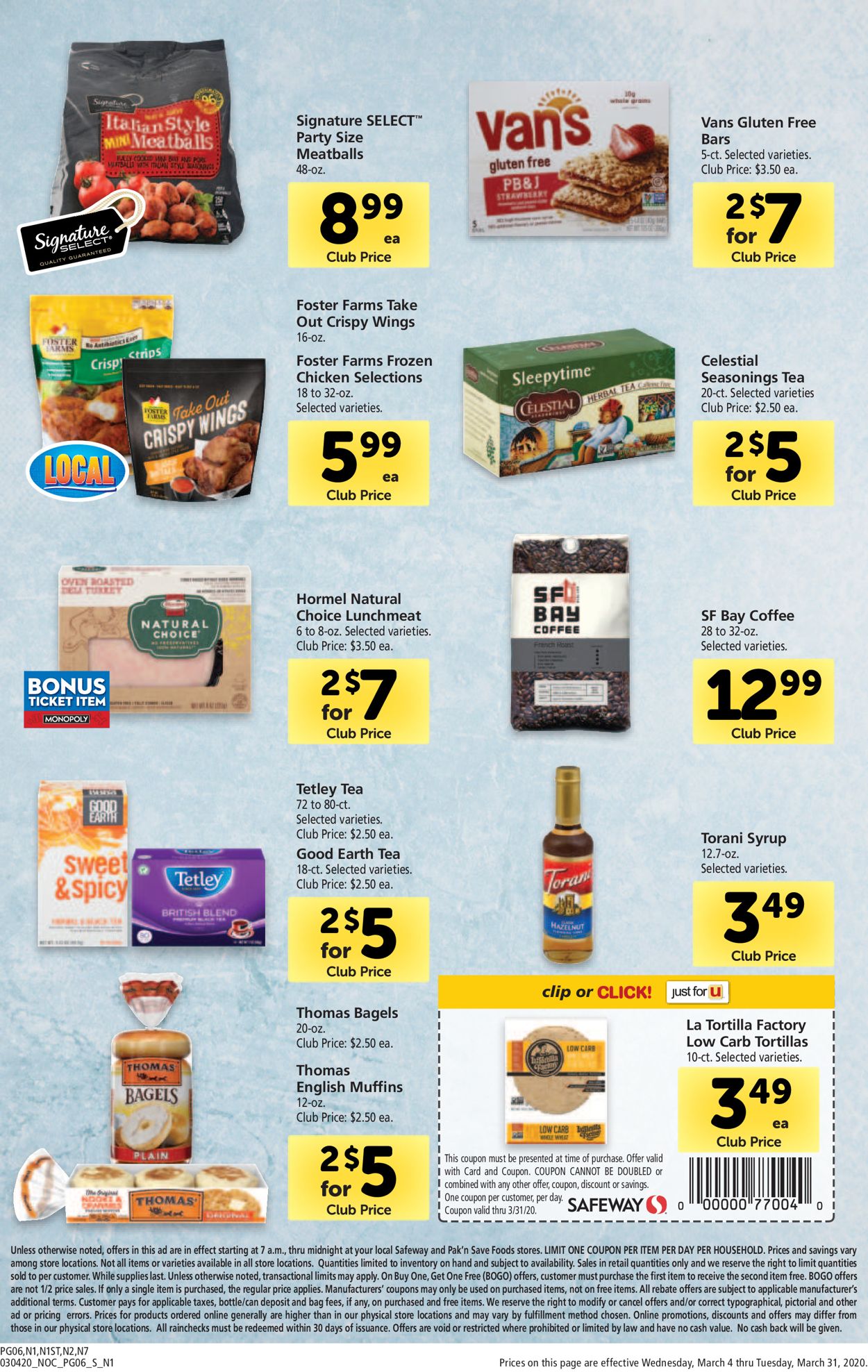 Safeway Weekly Ad Circular - valid 03/04-03/31/2020 (Page 6)