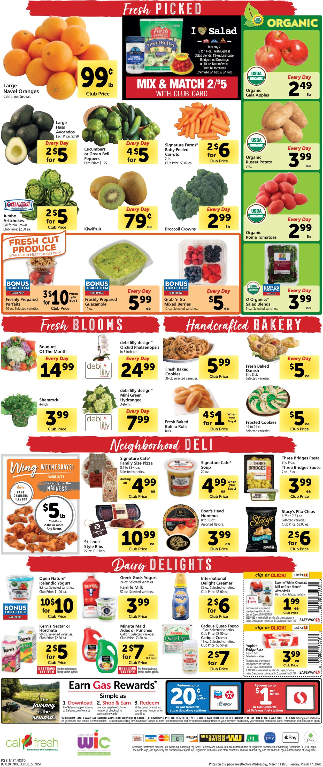 Safeway Weekly Ad Circular - valid 03/11-03/17/2020 (Page 8)