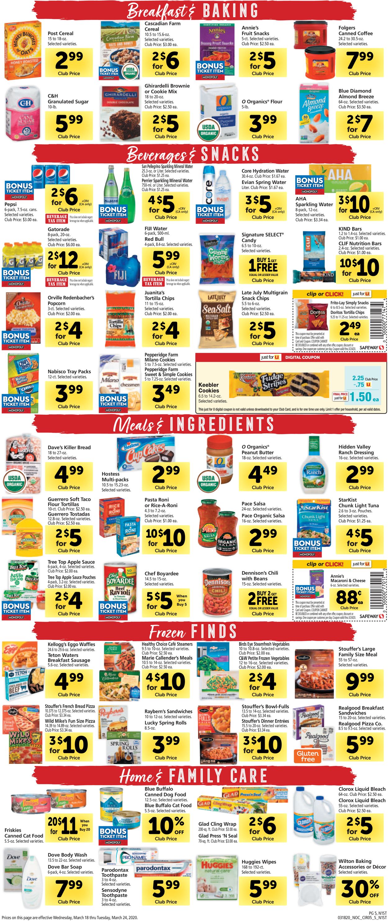 Safeway Weekly Ad Circular - valid 03/18-03/24/2020 (Page 5)
