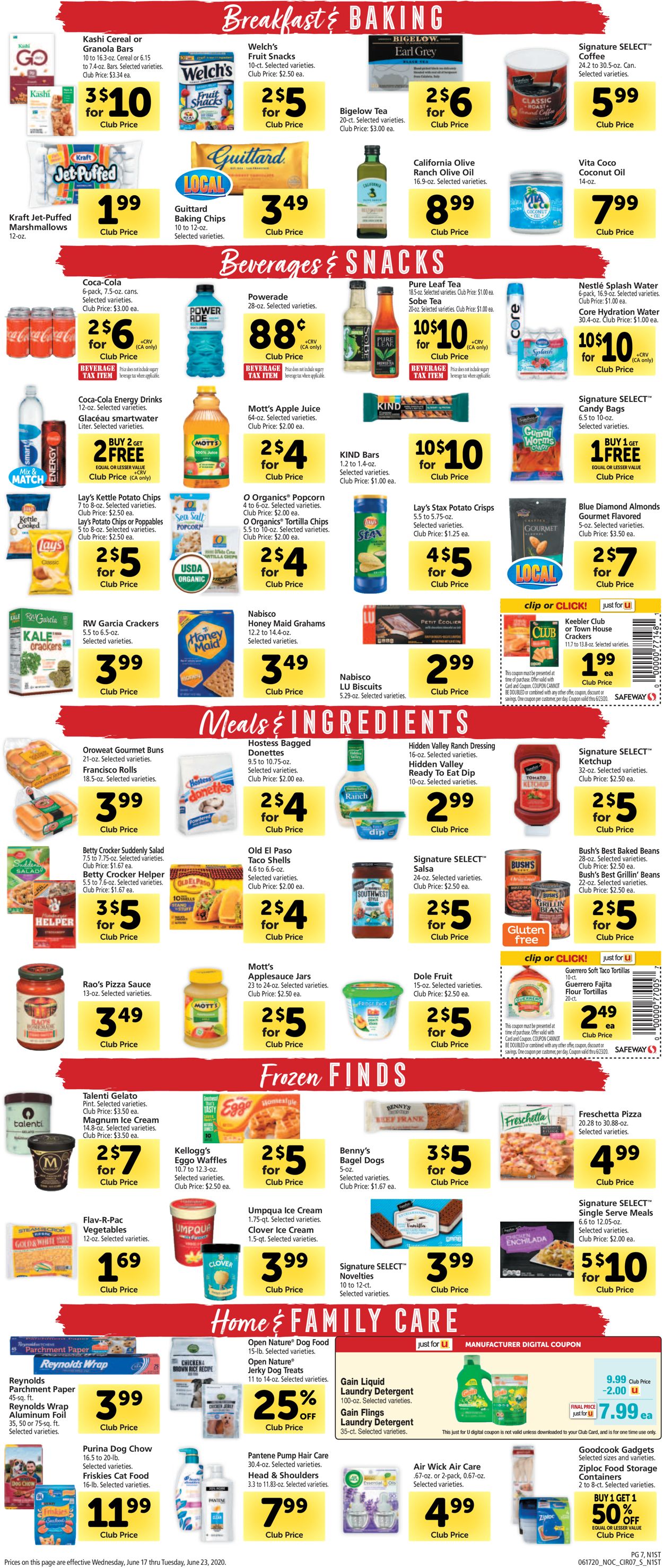 Safeway Weekly Ad Circular - valid 06/17-06/23/2020 (Page 7)