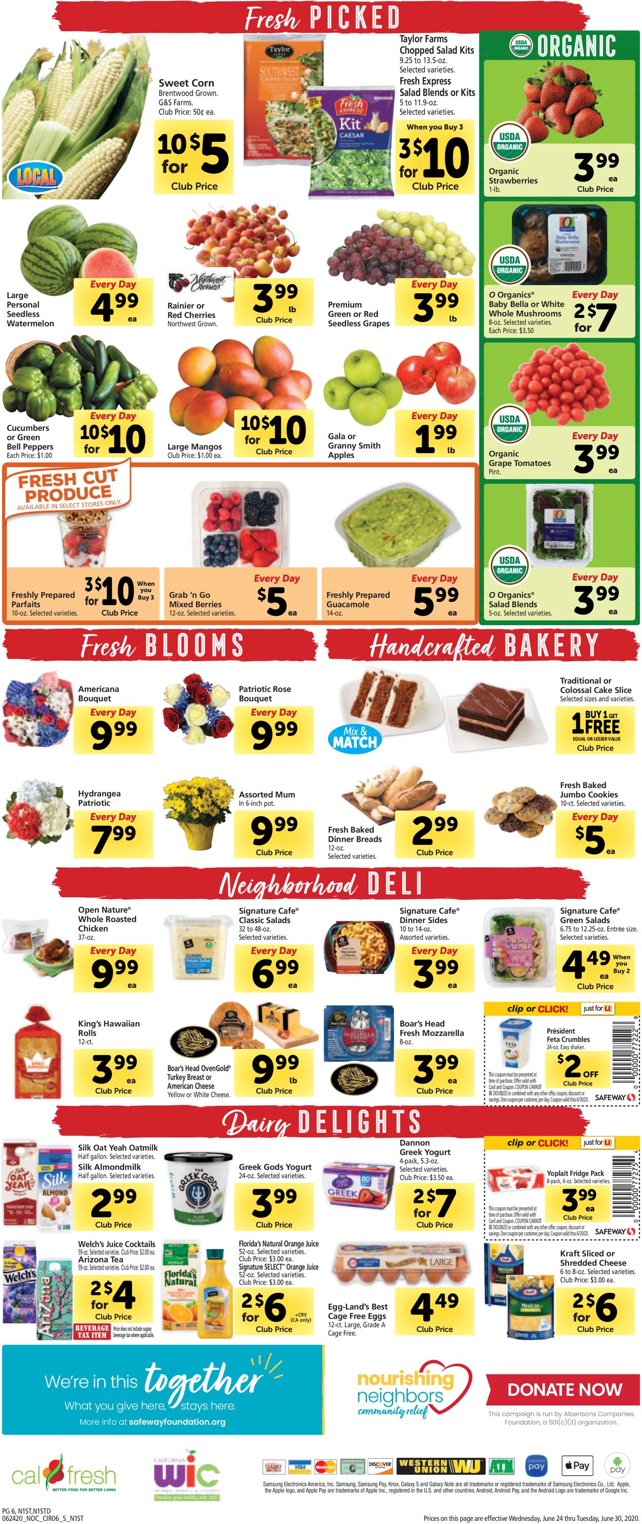 Safeway Weekly Ad Circular - valid 06/24-06/30/2020 (Page 6)