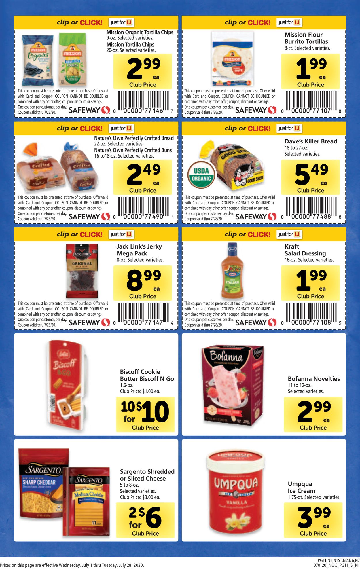 Safeway Weekly Ad Circular - valid 07/01-07/28/2020 (Page 11)
