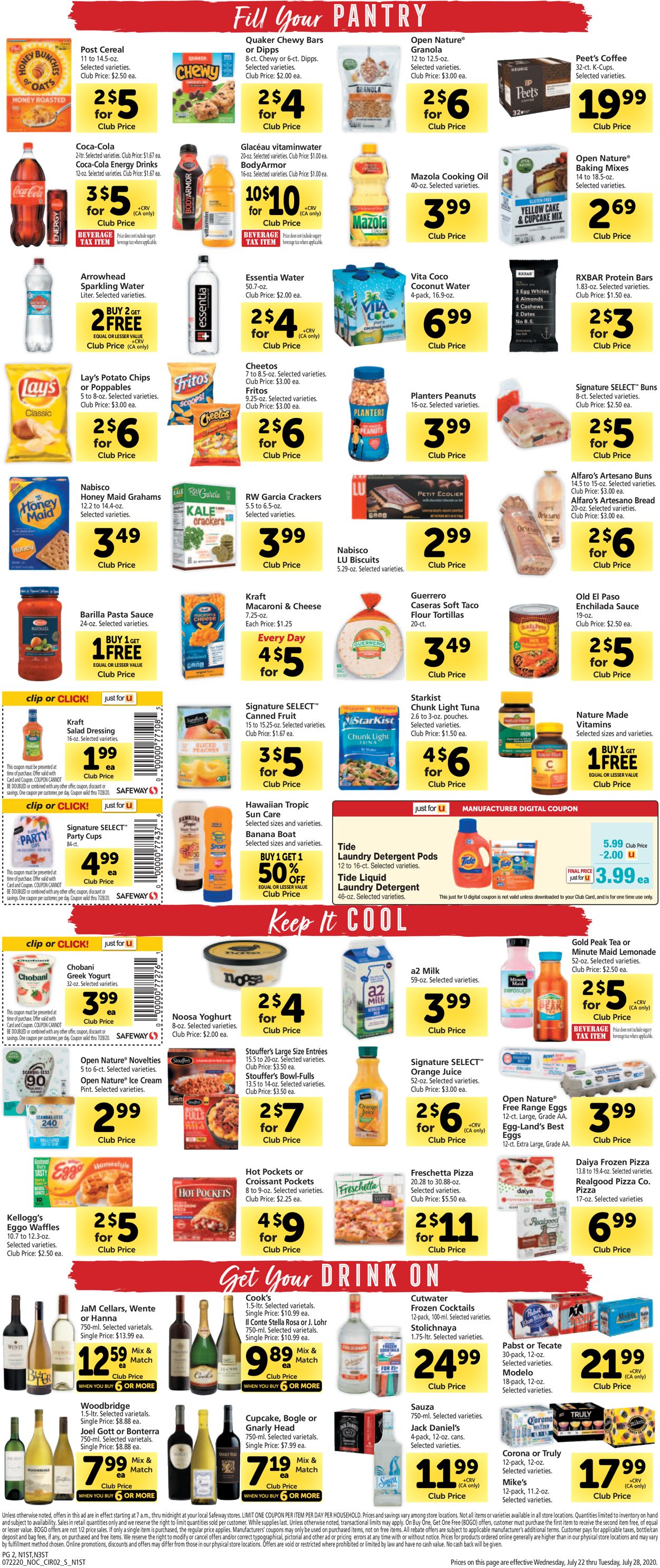 Safeway Weekly Ad Circular - valid 07/22-07/28/2020 (Page 2)
