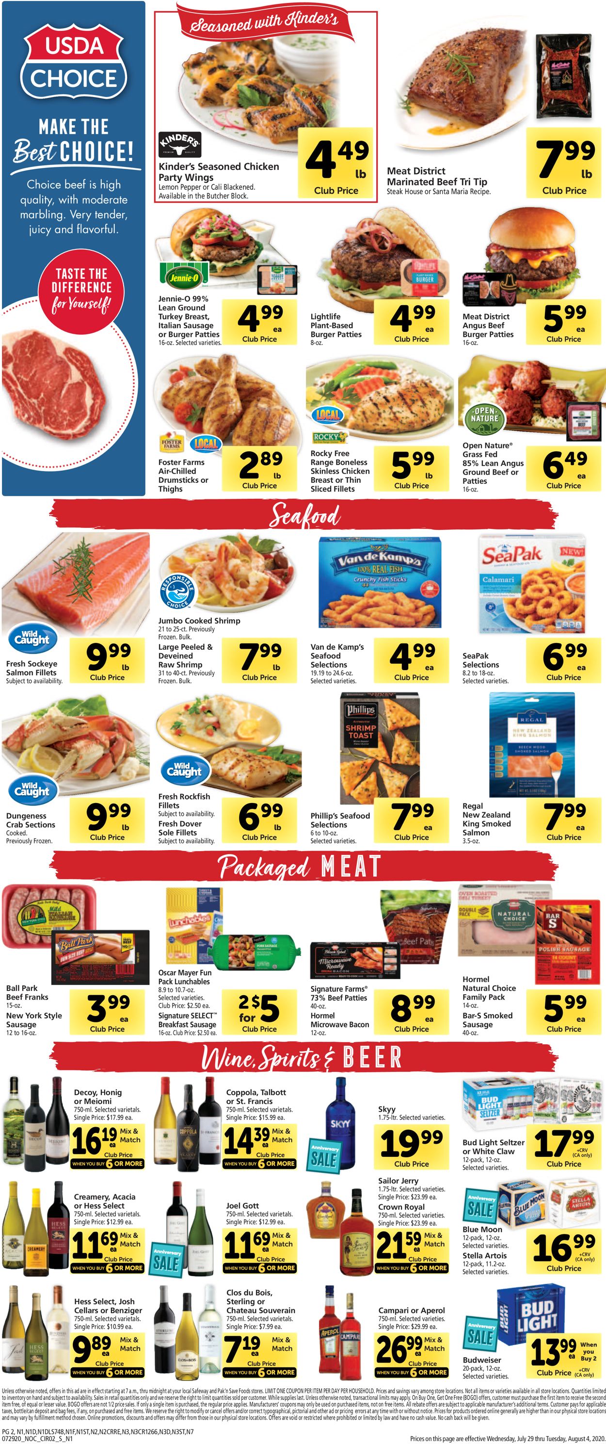 Safeway Weekly Ad Circular - valid 07/29-08/04/2020 (Page 2)