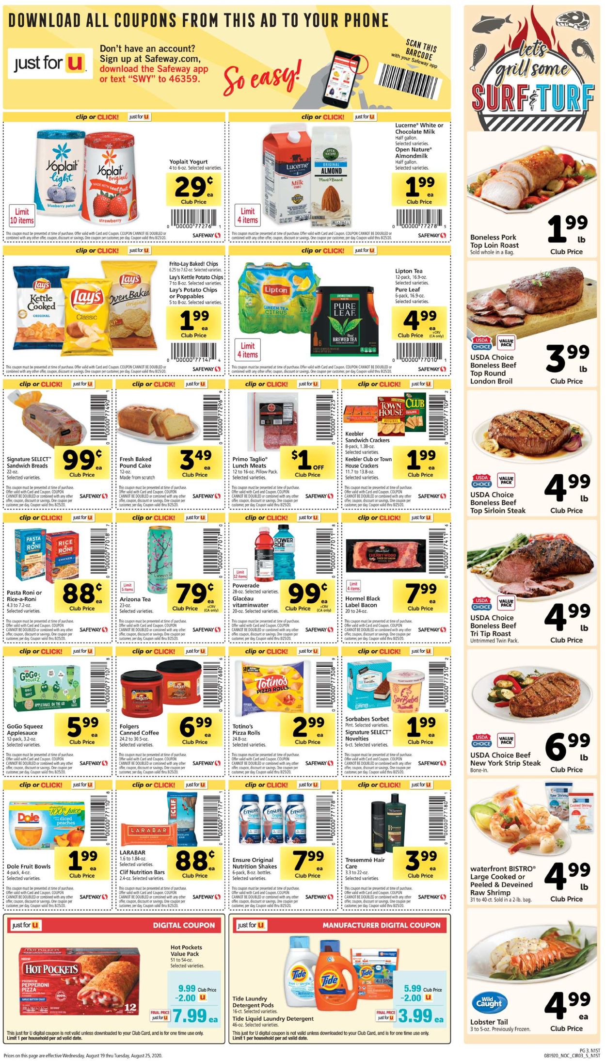 Safeway Weekly Ad Circular - valid 08/19-08/25/2020 (Page 3)