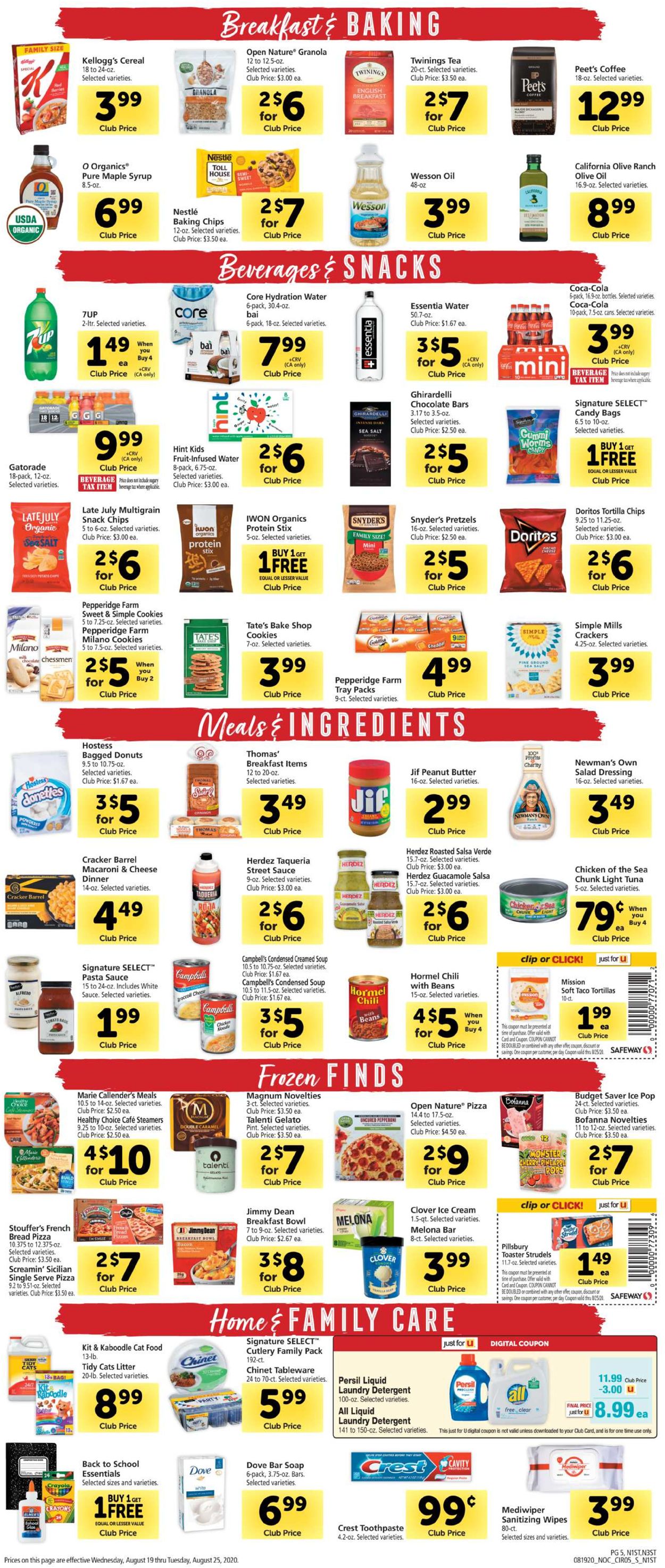 Safeway Weekly Ad Circular - valid 08/19-08/25/2020 (Page 5)