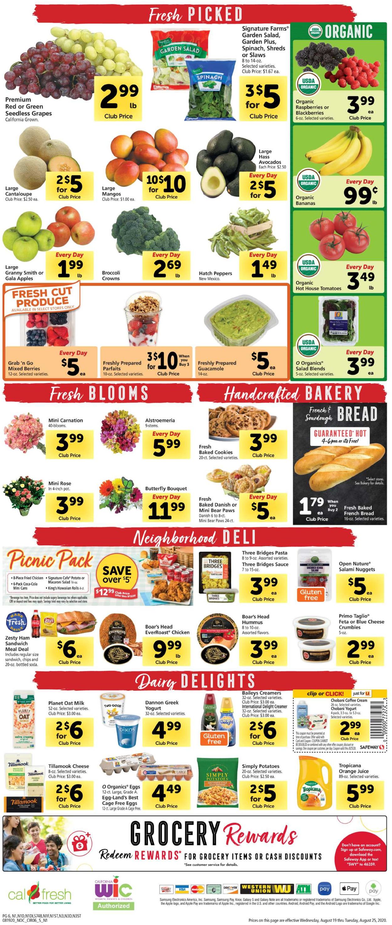 Safeway Weekly Ad Circular - valid 08/19-08/25/2020 (Page 6)