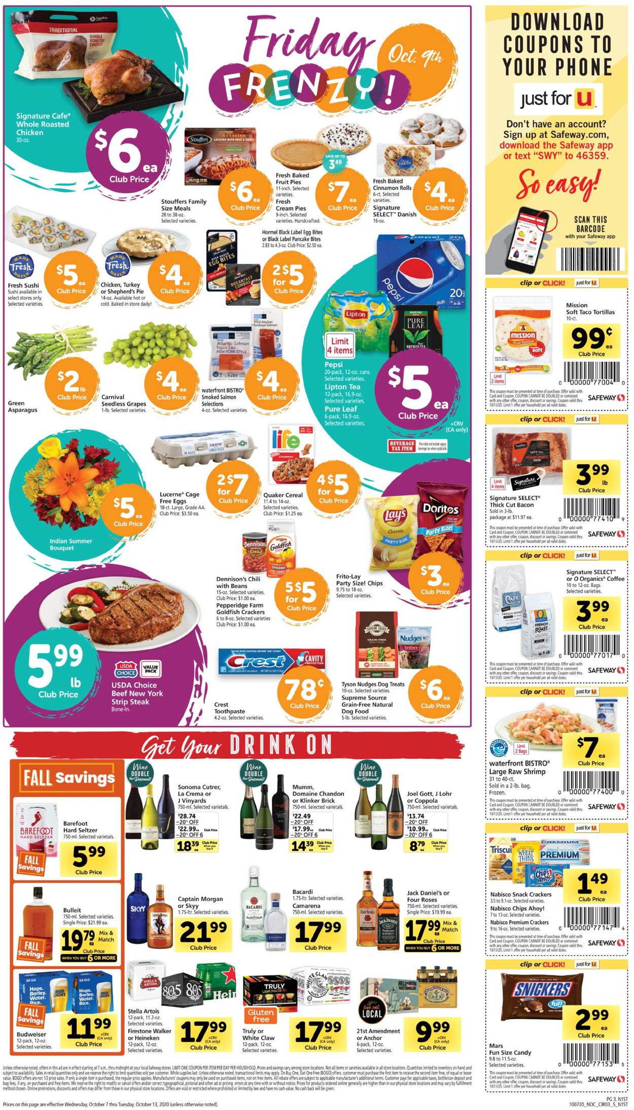 Safeway Weekly Ad Circular - valid 10/07-10/13/2020 (Page 3)