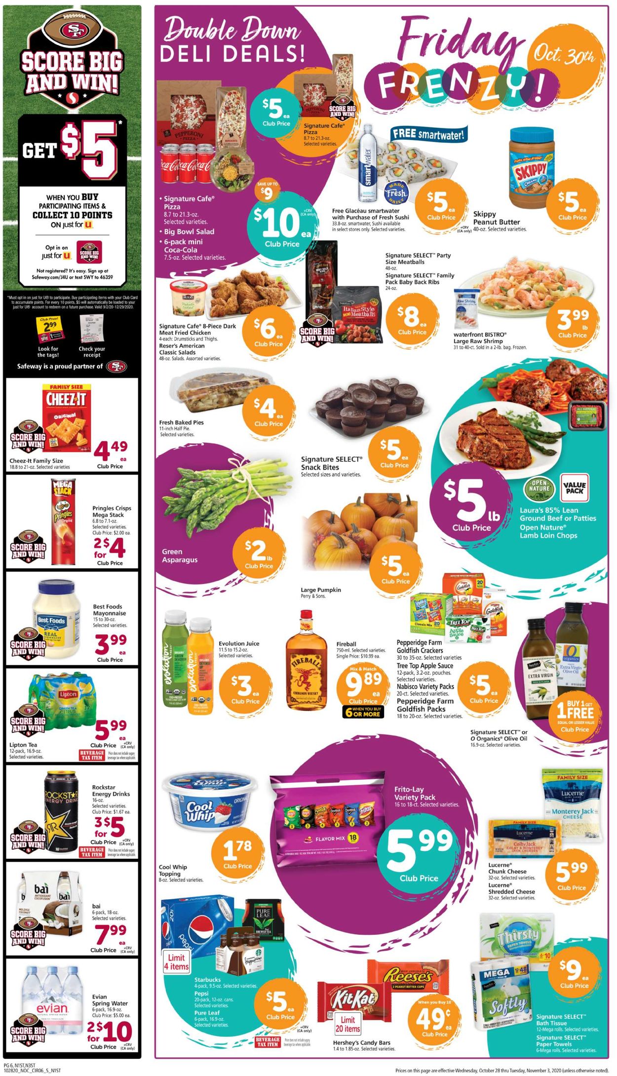 Safeway Weekly Ad Circular - valid 10/28-11/03/2020 (Page 6)