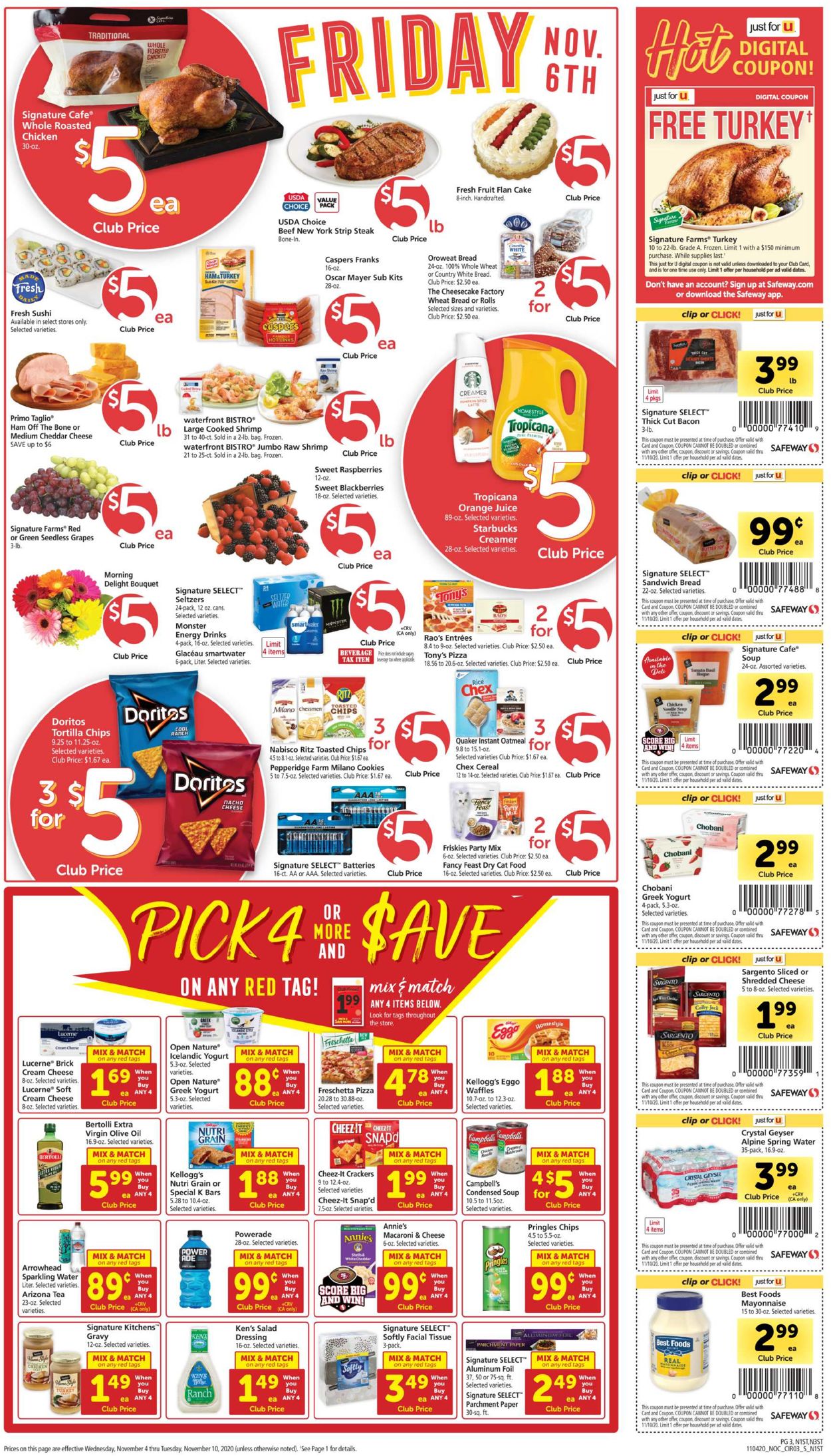 Safeway Weekly Ad Circular - valid 11/04-11/10/2020 (Page 3)