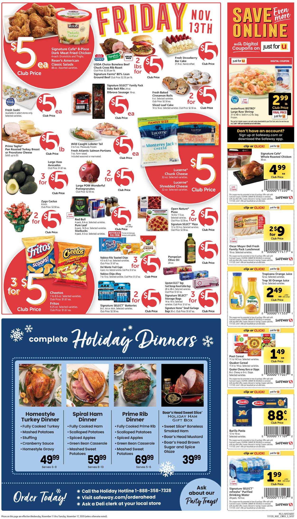 Safeway Weekly Ad Circular - valid 11/11-11/17/2020 (Page 3)