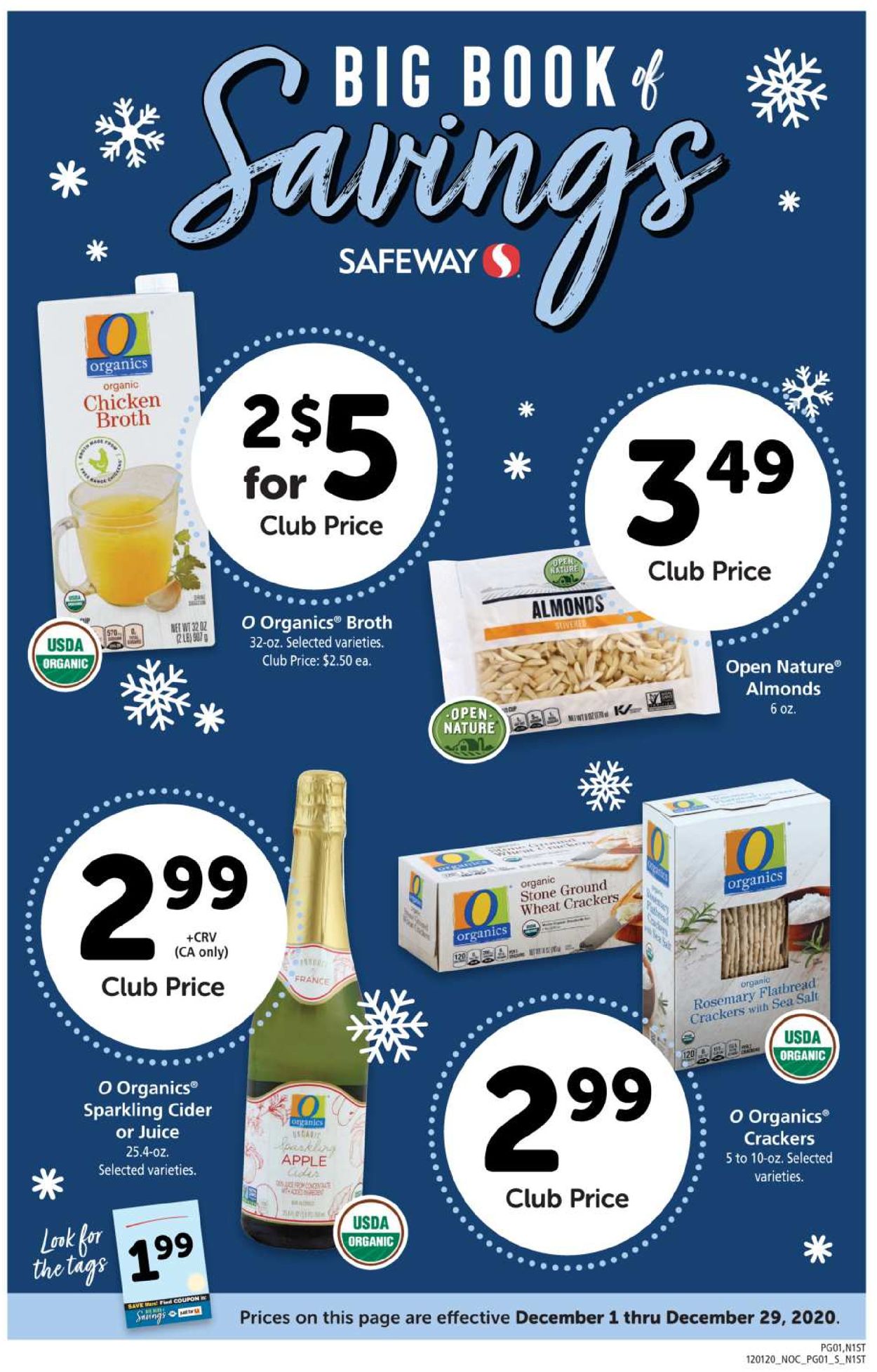 Safeway Christmas 2020 Weekly Ad Circular - valid 12/01-12/29/2020