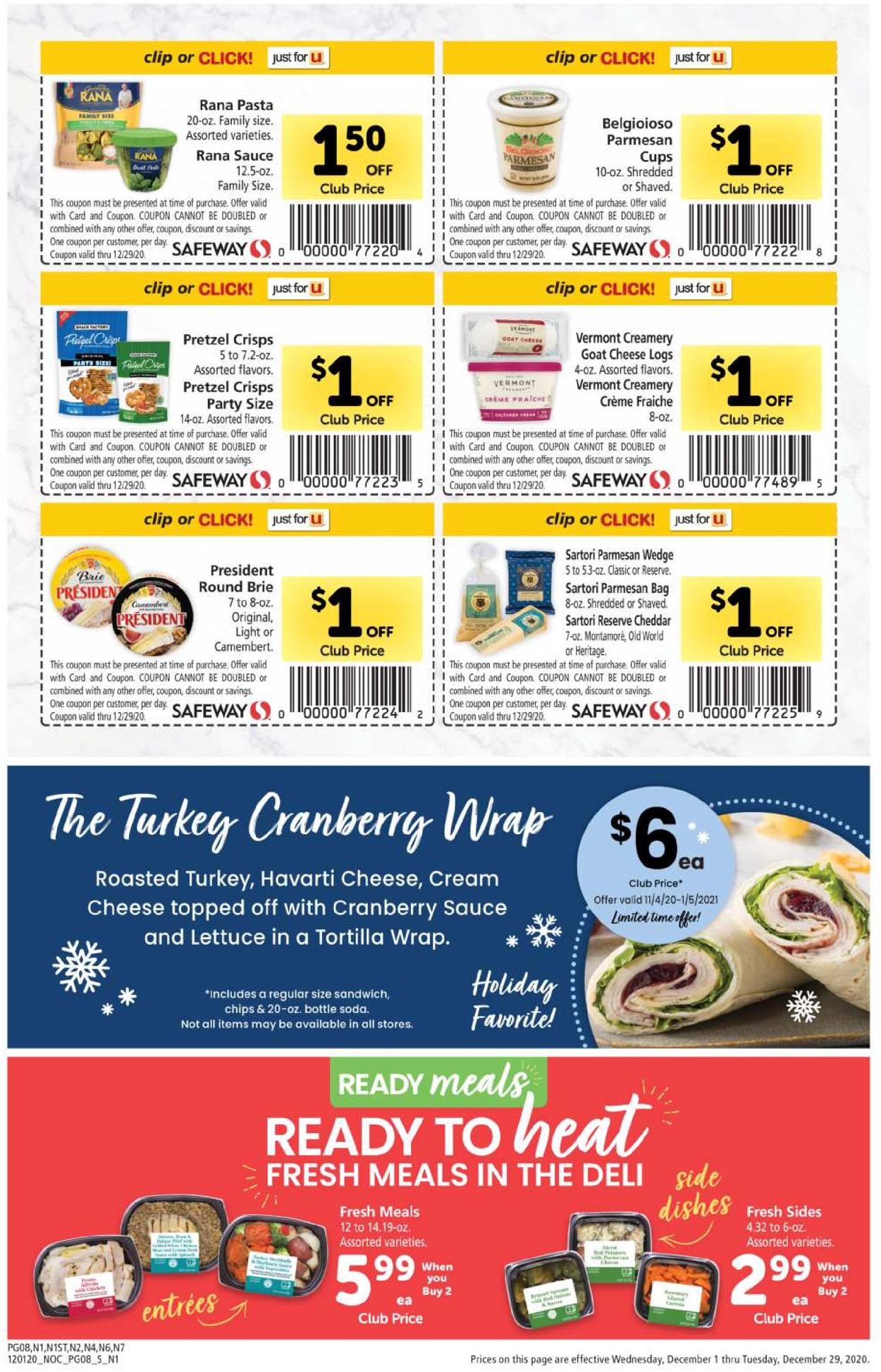 Safeway Christmas 2020 Weekly Ad Circular - valid 12/01-12/29/2020 (Page 8)