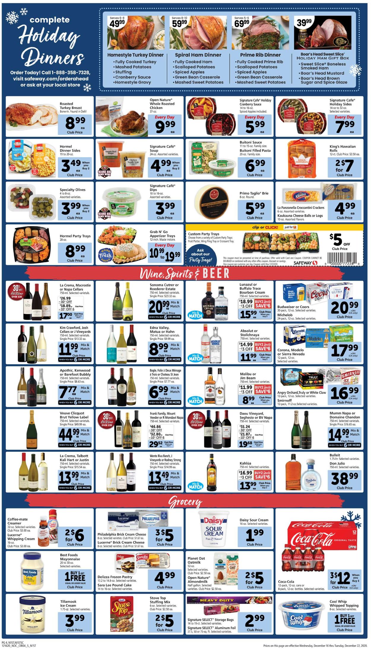 Safeway Weekly Ad Circular - valid 12/16-12/22/2020 (Page 4)