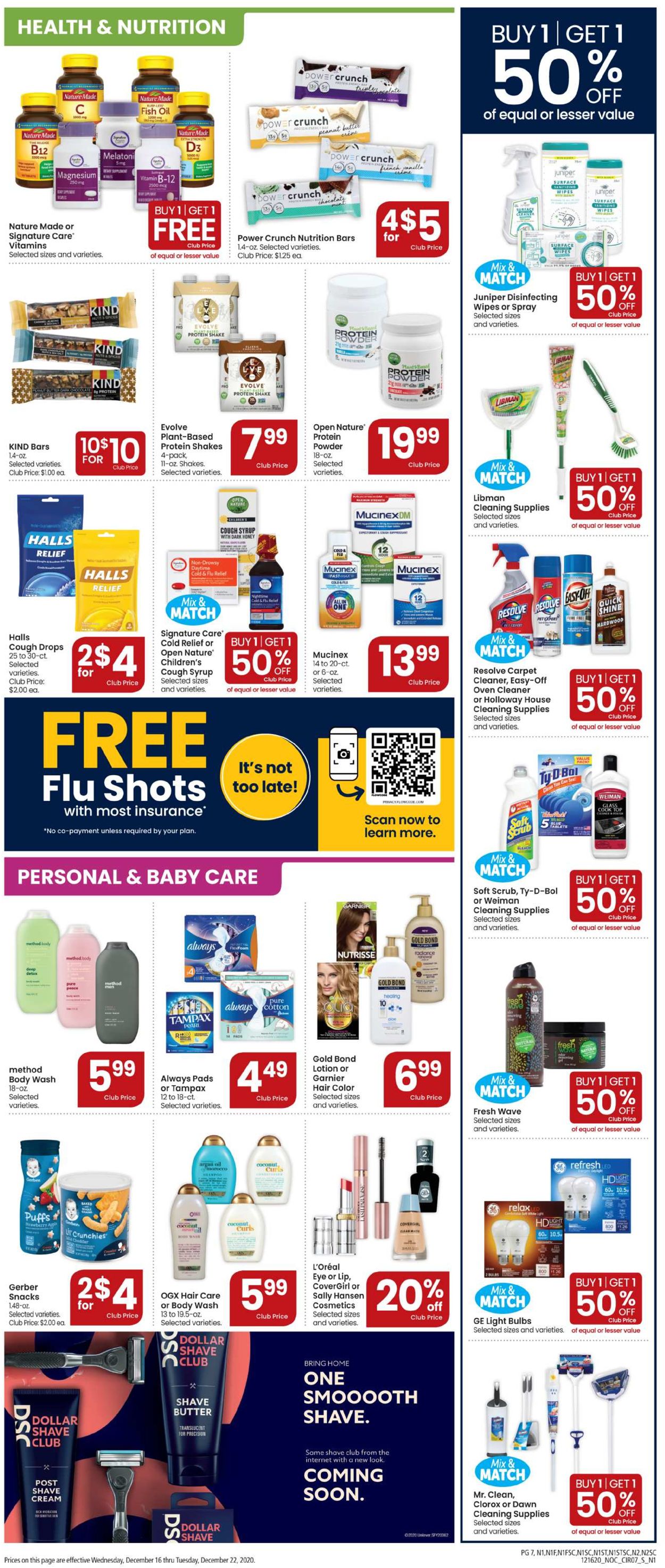 Safeway Weekly Ad Circular - valid 12/16-12/22/2020 (Page 7)