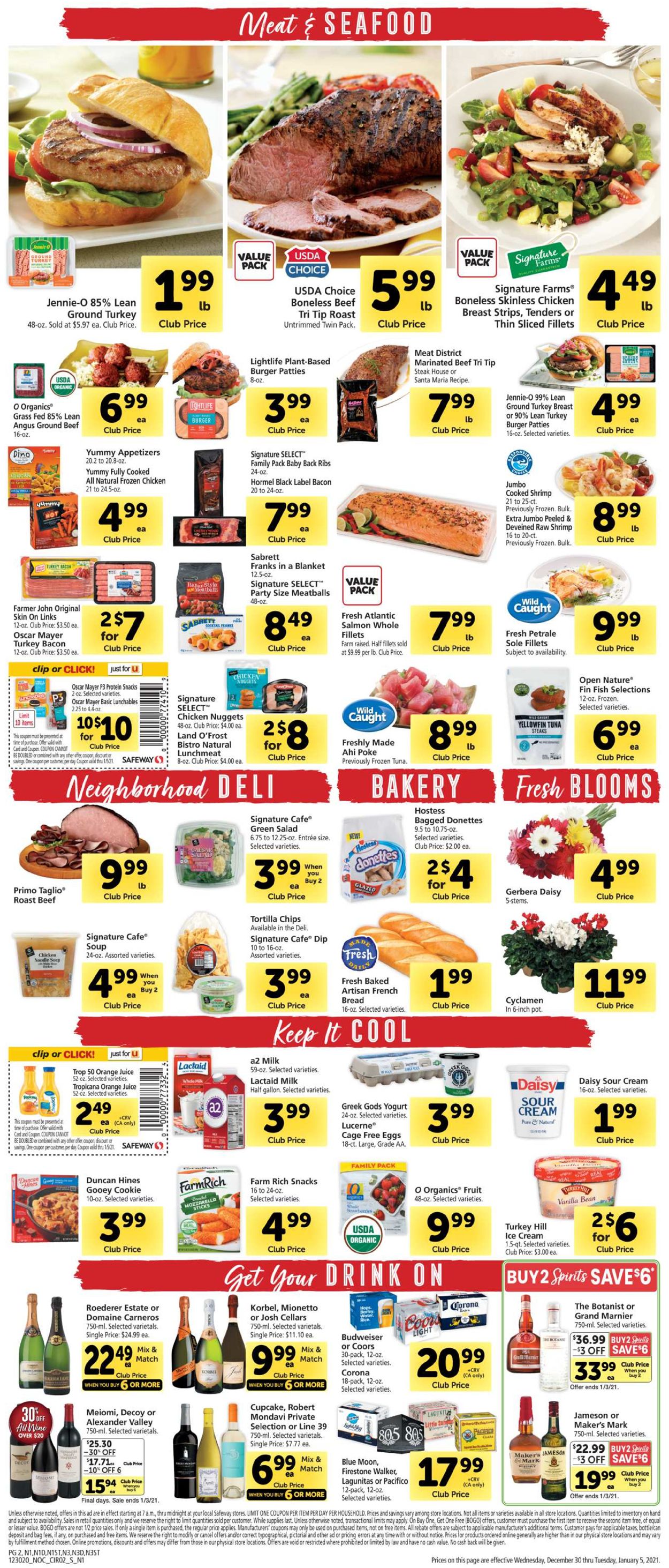 Safeway Weekly Ad Circular - valid 12/30-01/05/2021 (Page 4)