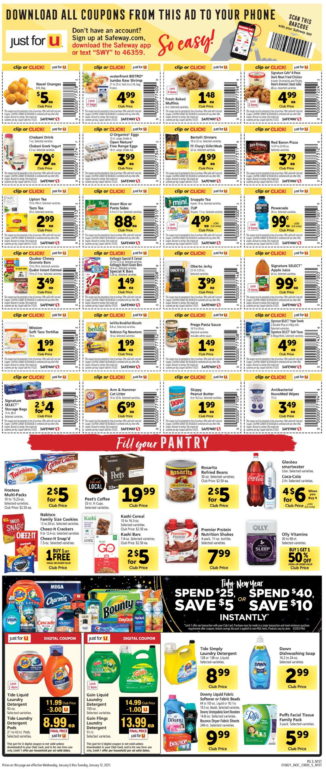 Safeway Weekly Ad Circular - valid 01/06-01/12/2021 (Page 3)