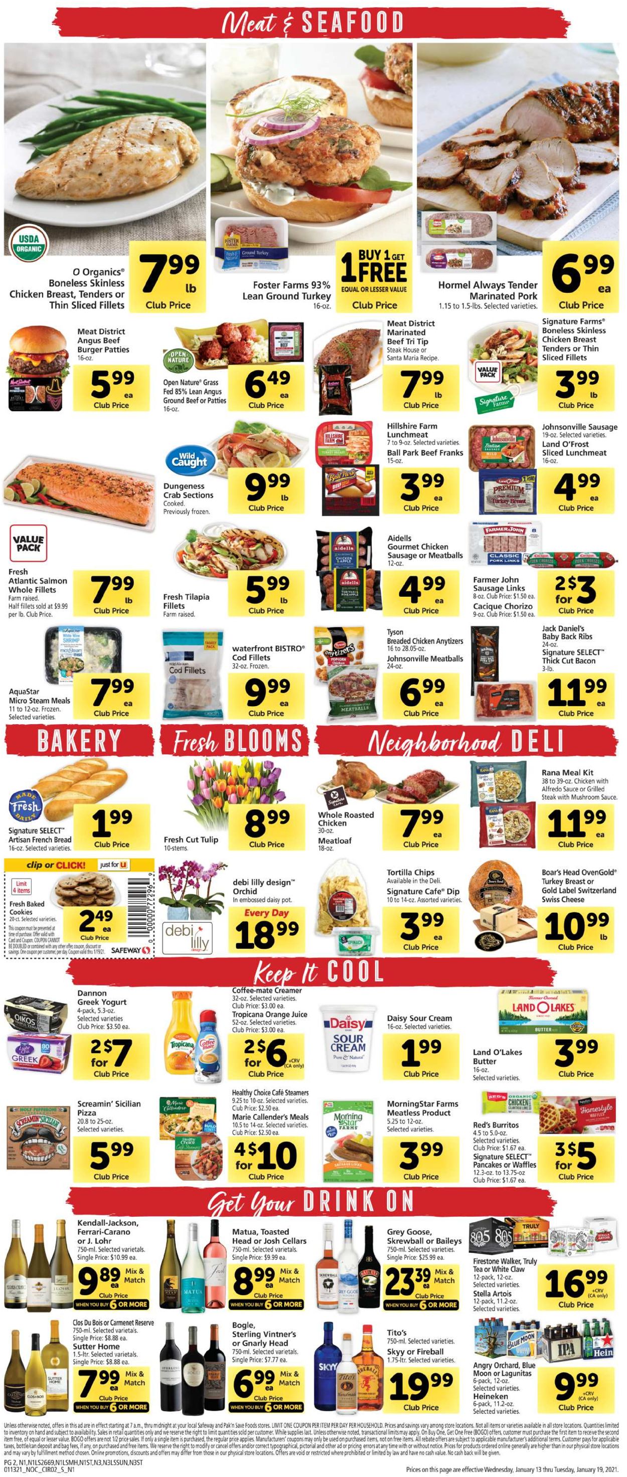 Safeway Weekly Ad Circular - valid 01/13-01/19/2021 (Page 2)