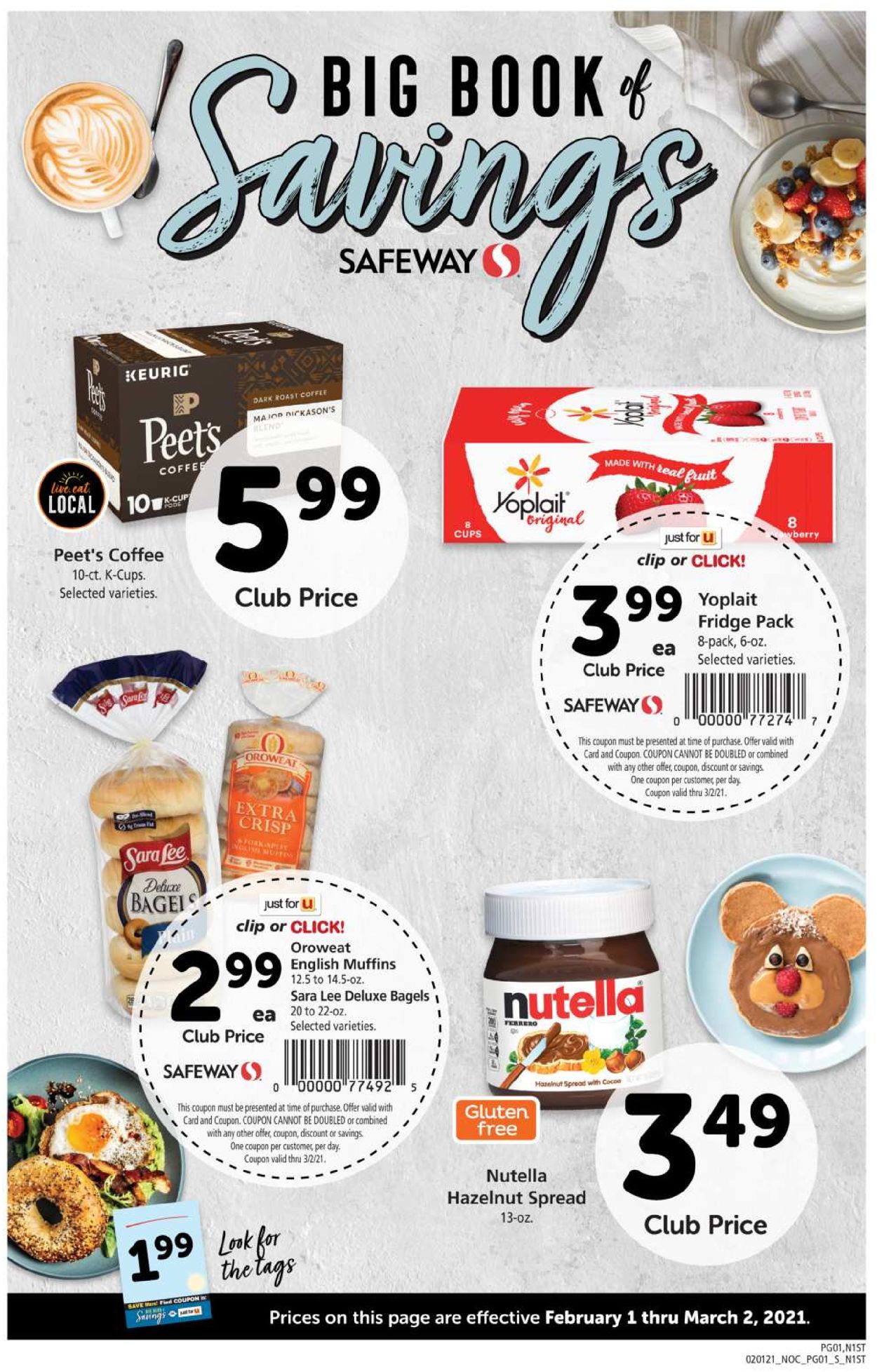 Safeway Weekly Ad Circular - valid 02/01-03/02/2021