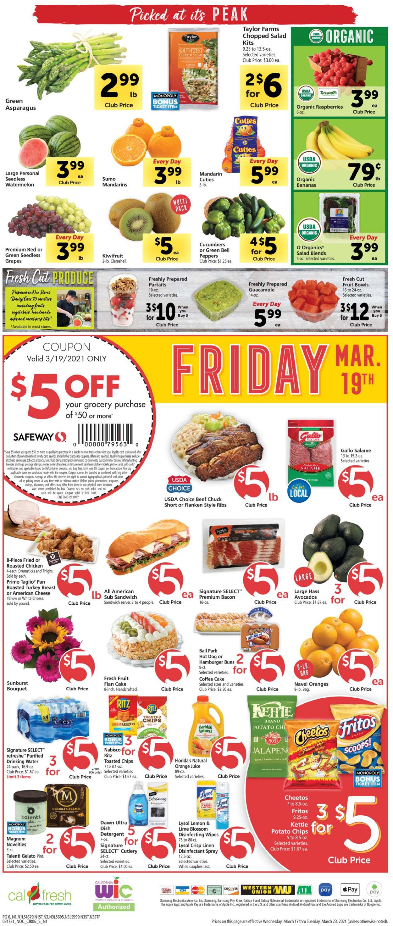 Safeway Weekly Ad Circular - valid 03/17-03/23/2021 (Page 6)