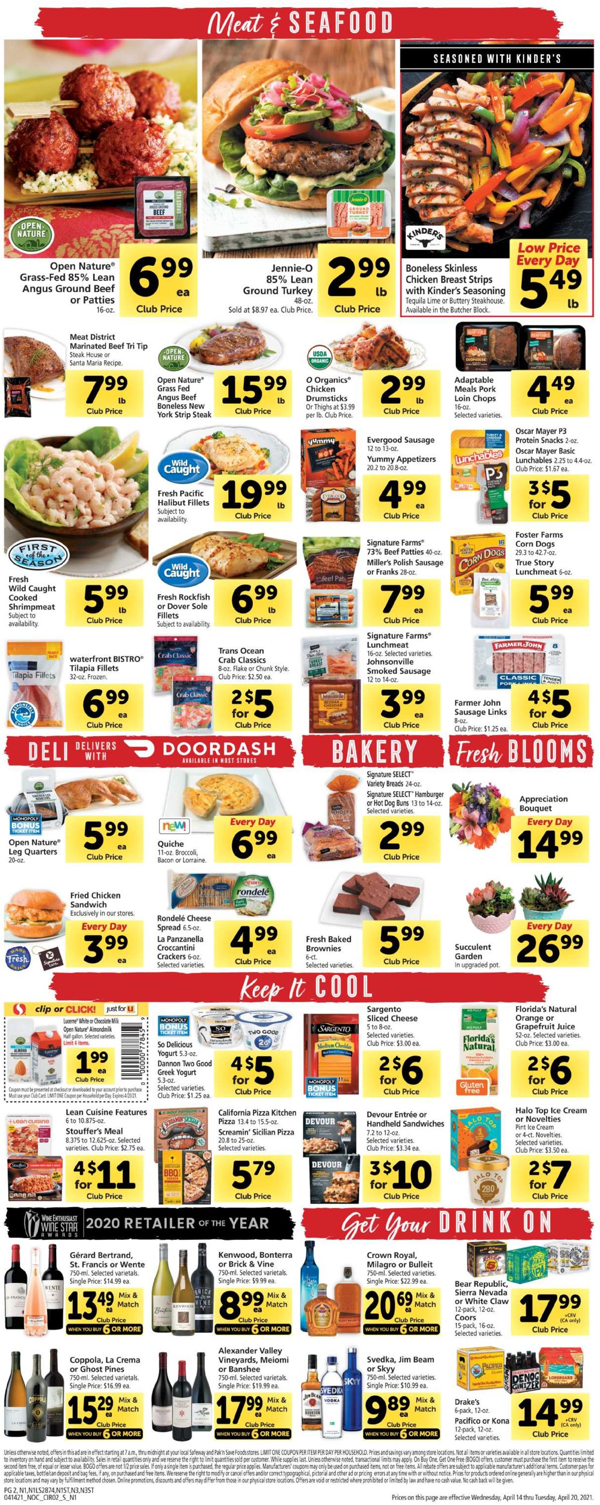 Safeway Weekly Ad Circular - valid 04/14-04/20/2021 (Page 2)
