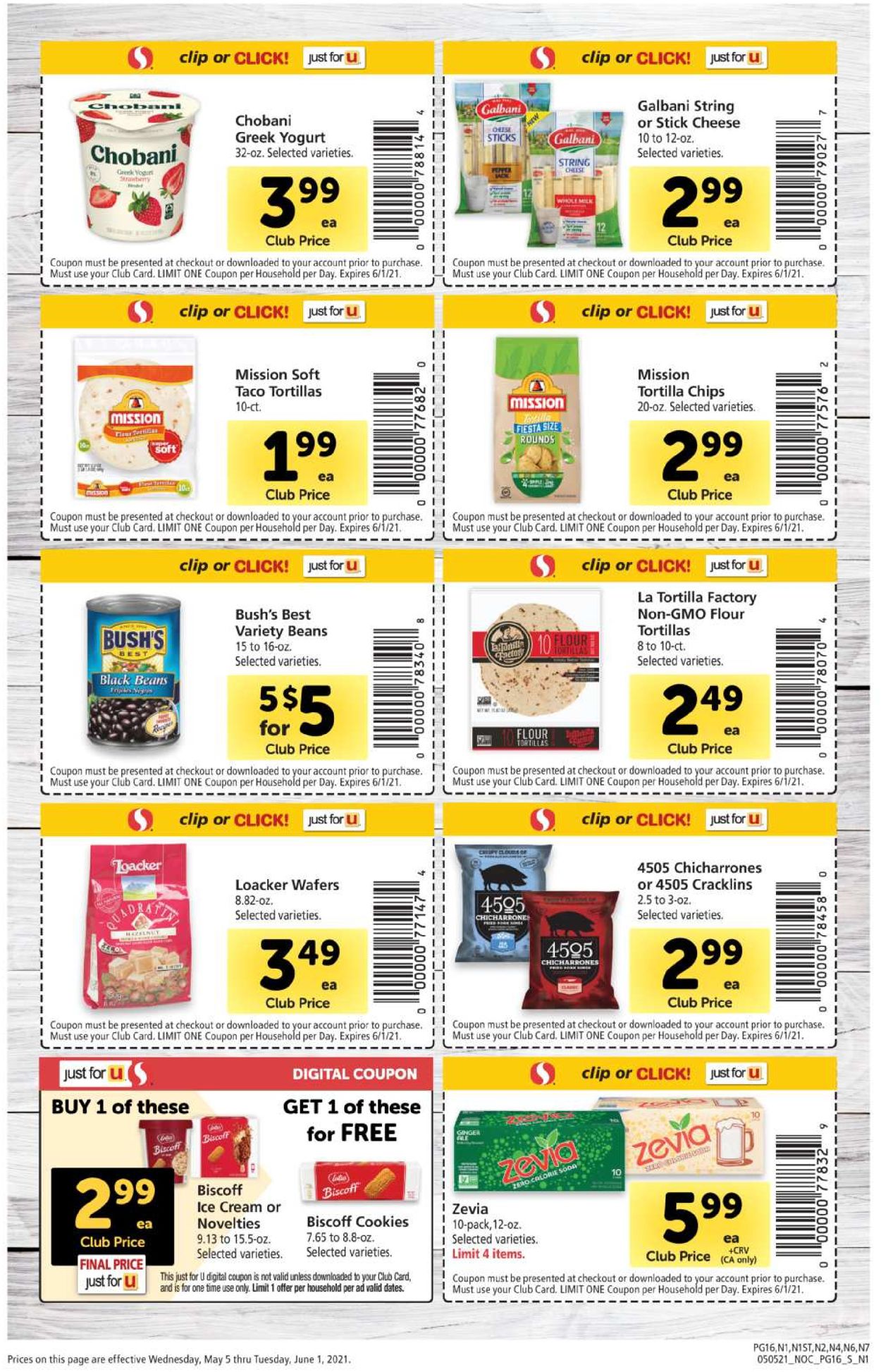 Safeway Weekly Ad Circular - valid 05/05-06/01/2021 (Page 16)